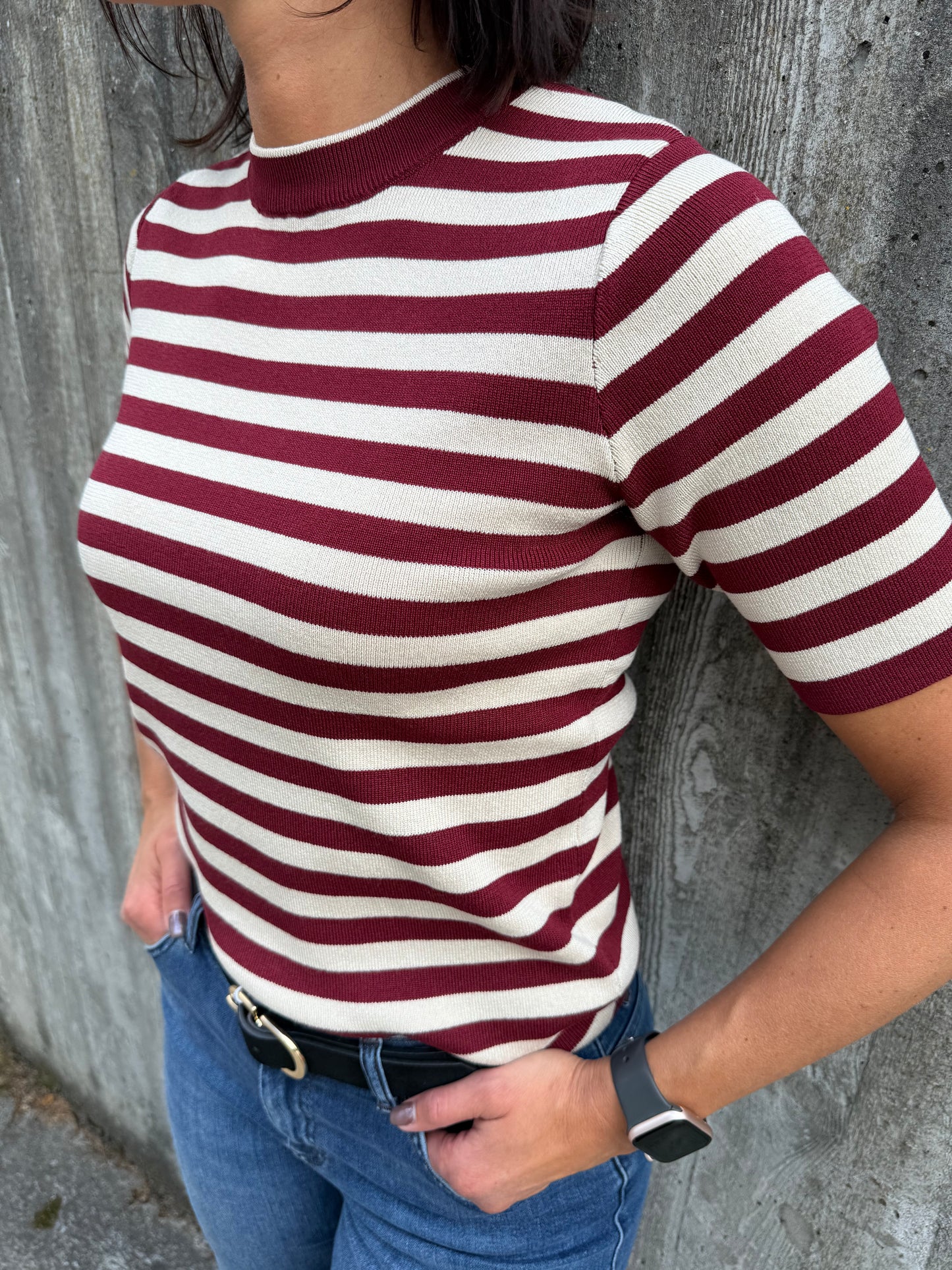 OBJESTER S/S NEW KNIT PULLOVER