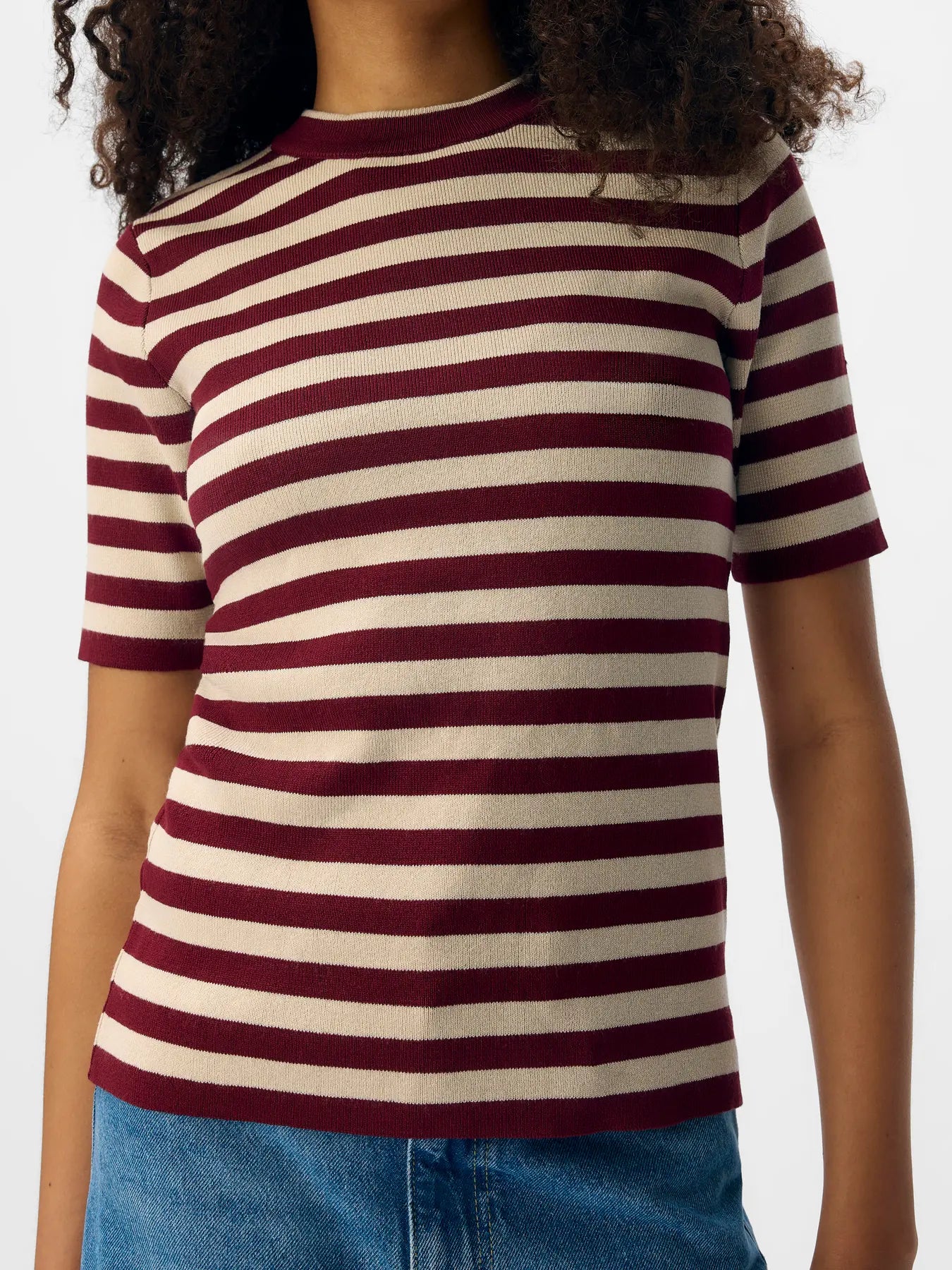 OBJESTER S/S NEW KNIT PULLOVER