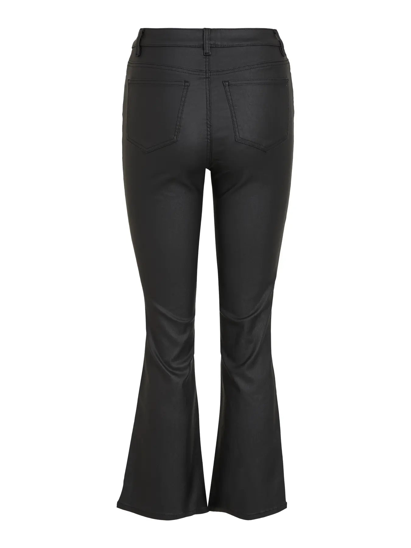 OBJBELLE MW 7/8 COATED FLARED PANTS