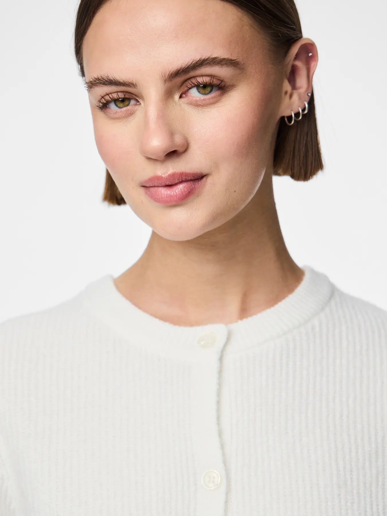 PCSILLY SS O-NECK KNIT CARD VIT