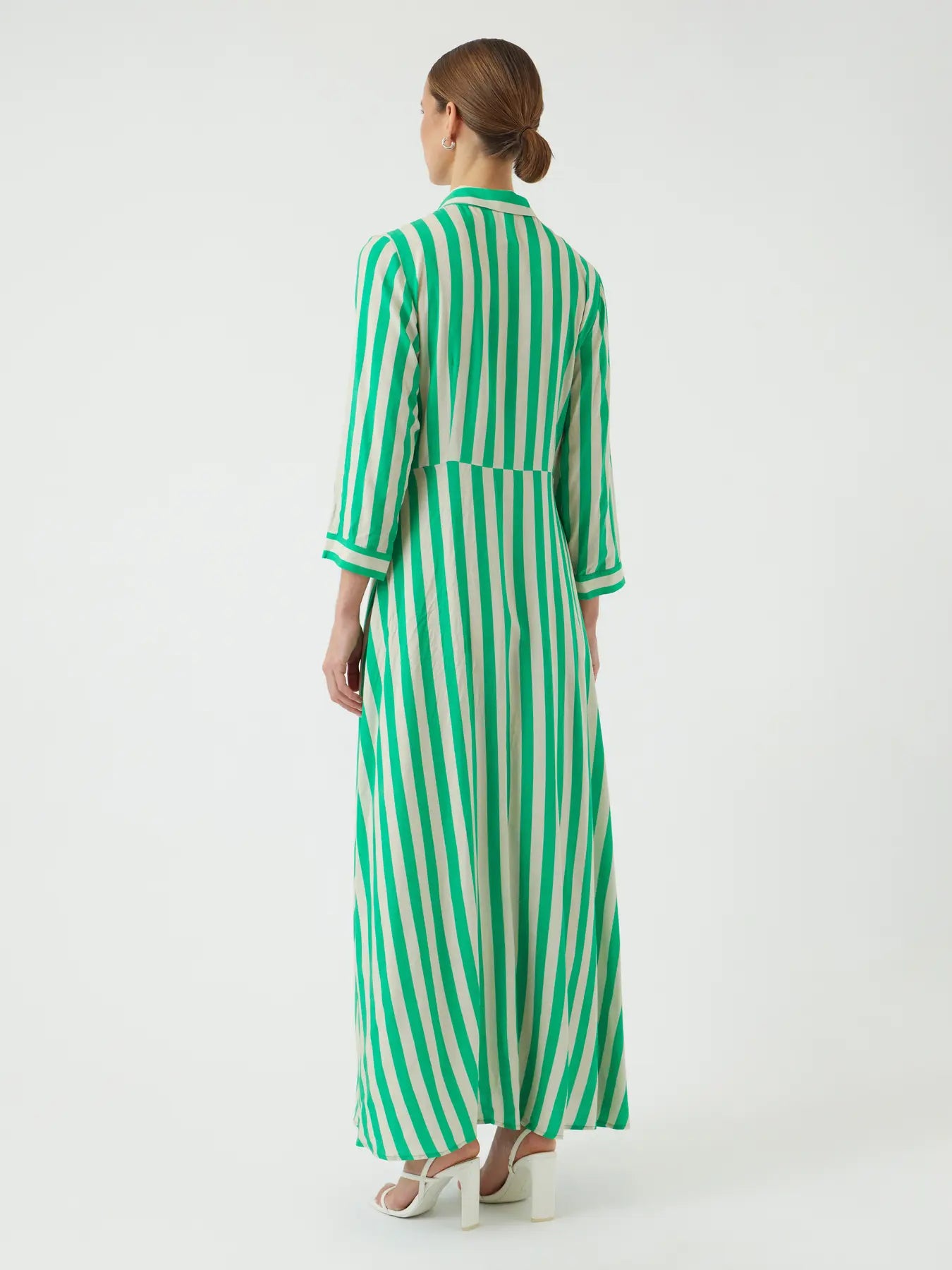 YASSAVANNA LONG SHIRT DRESS GREEN