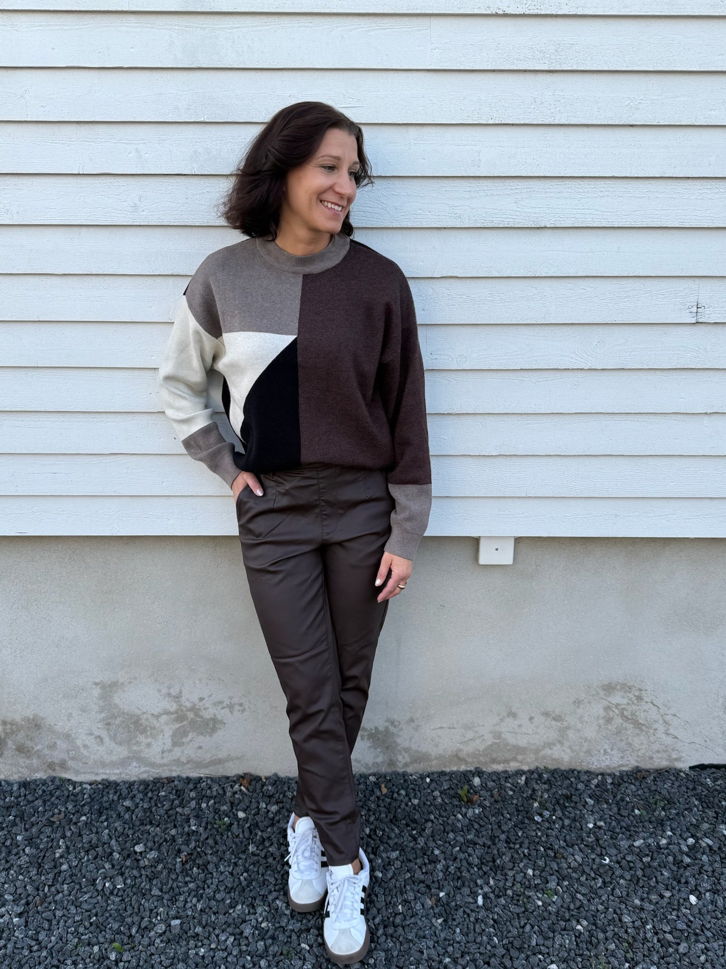 OBJRAY L/S KNIT PULLOVER