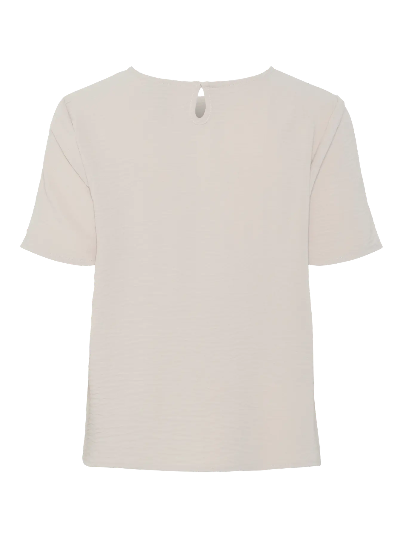 PCANNA SS O-NECK TOP BEIGE