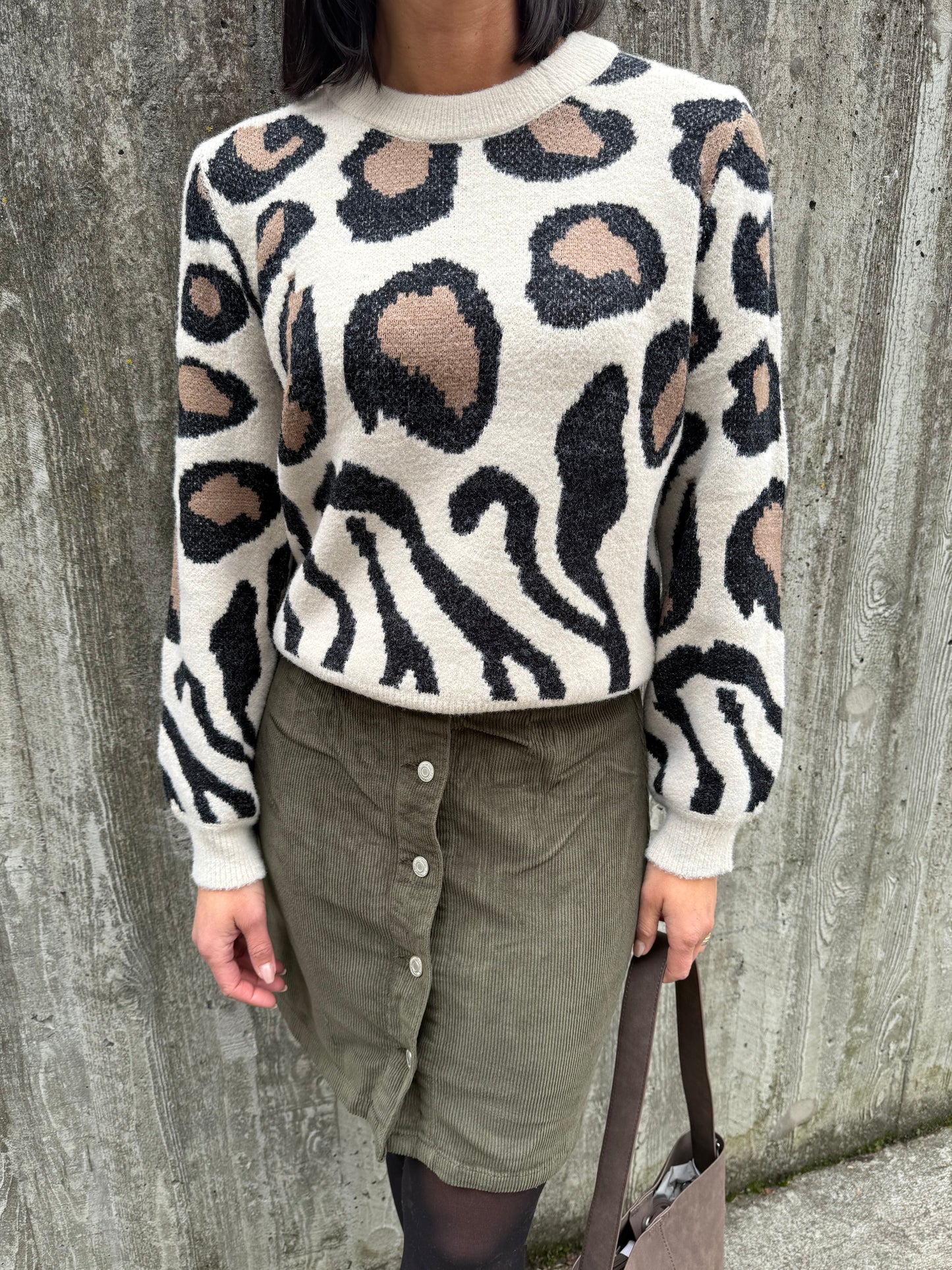 JDYLORRAINE ANIMAL L/S PULLOVER
