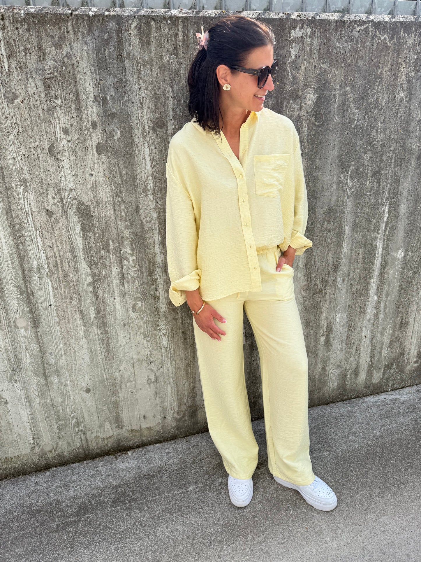 ONLLINO PULL-UP TIE PANT SUNLIGHT