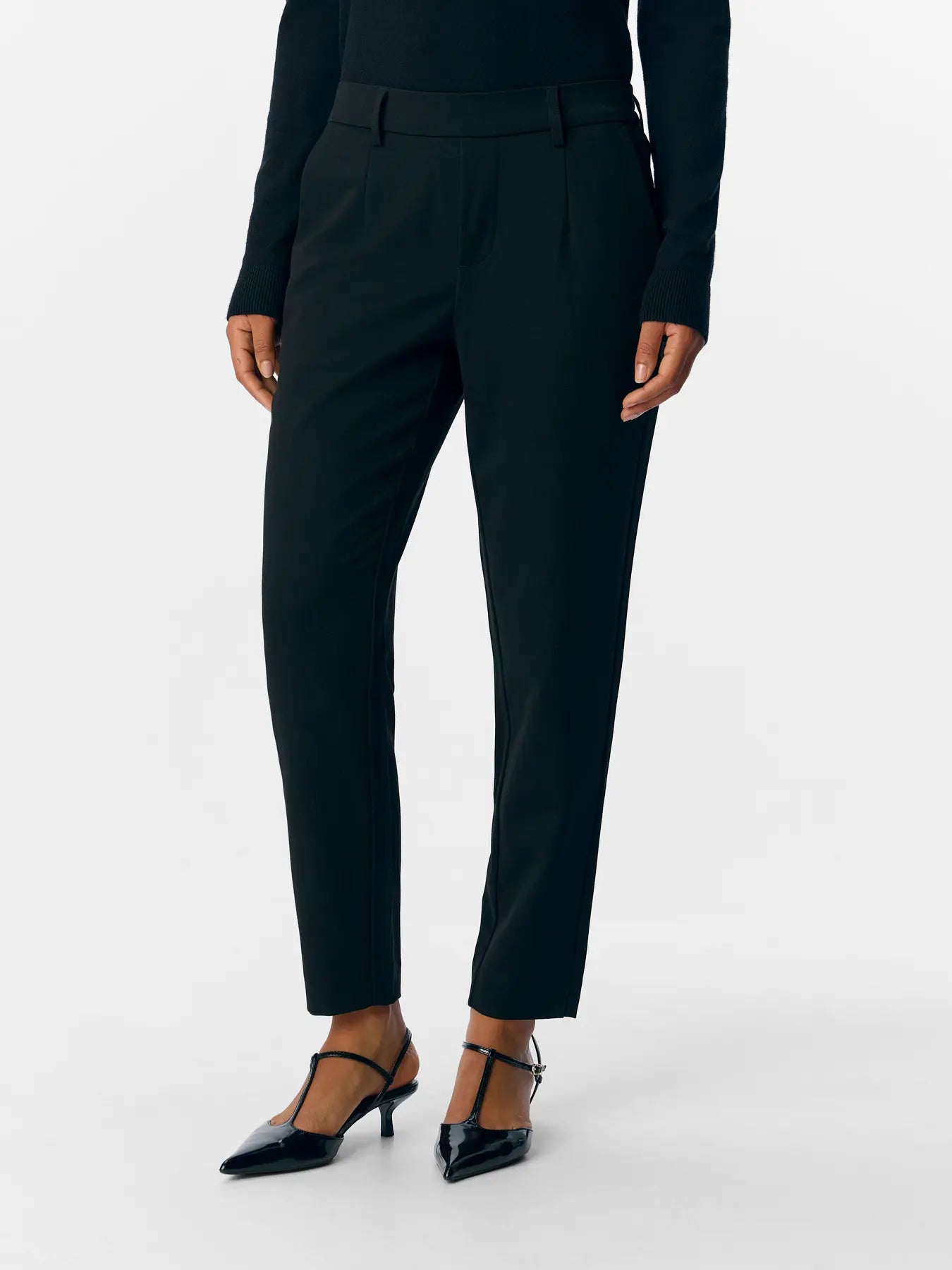 OBJLISA SLIM PANT BLACK