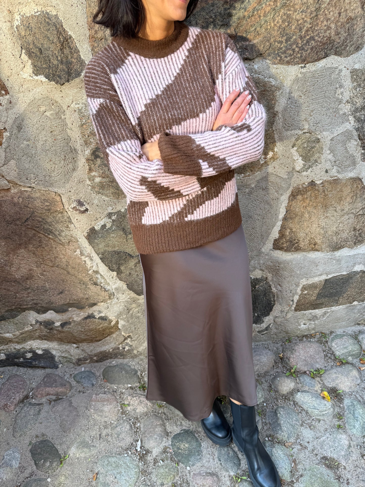 OBJLEYLO L/S KNIT PULLOVER