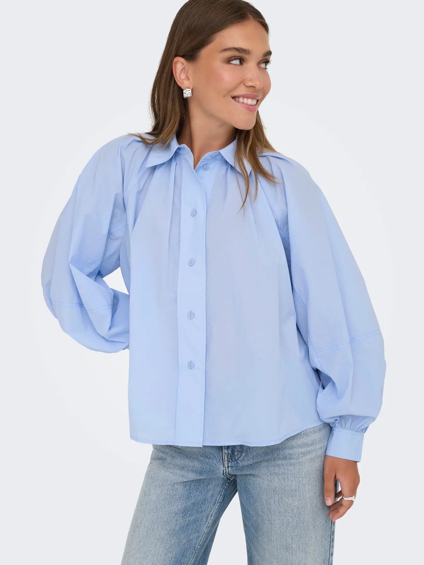 ONLRIVER LS SHIRT CASHMERE BLUE