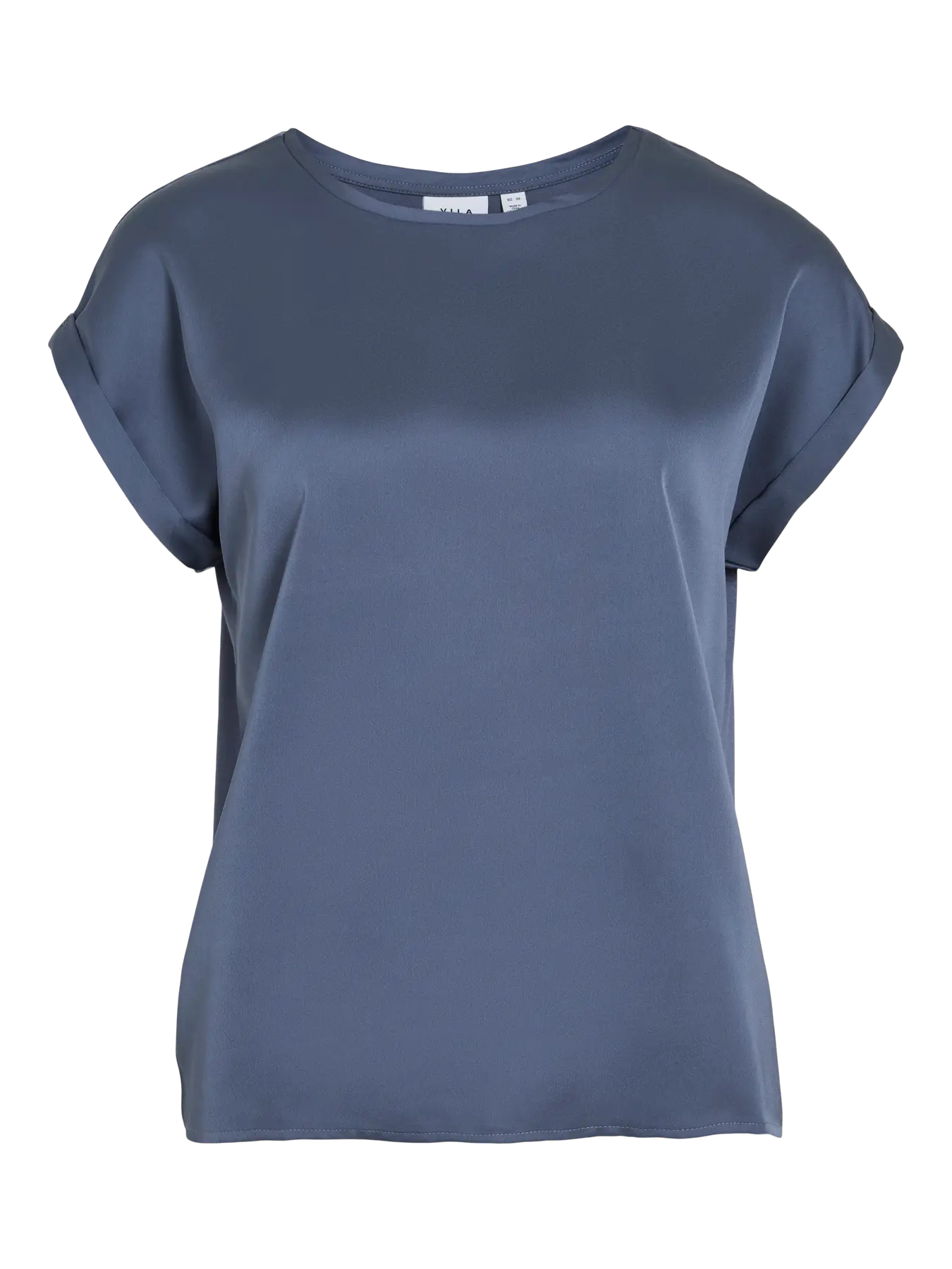 VIELLETTE S/S SATIN TOP VINTAGE INDIGO