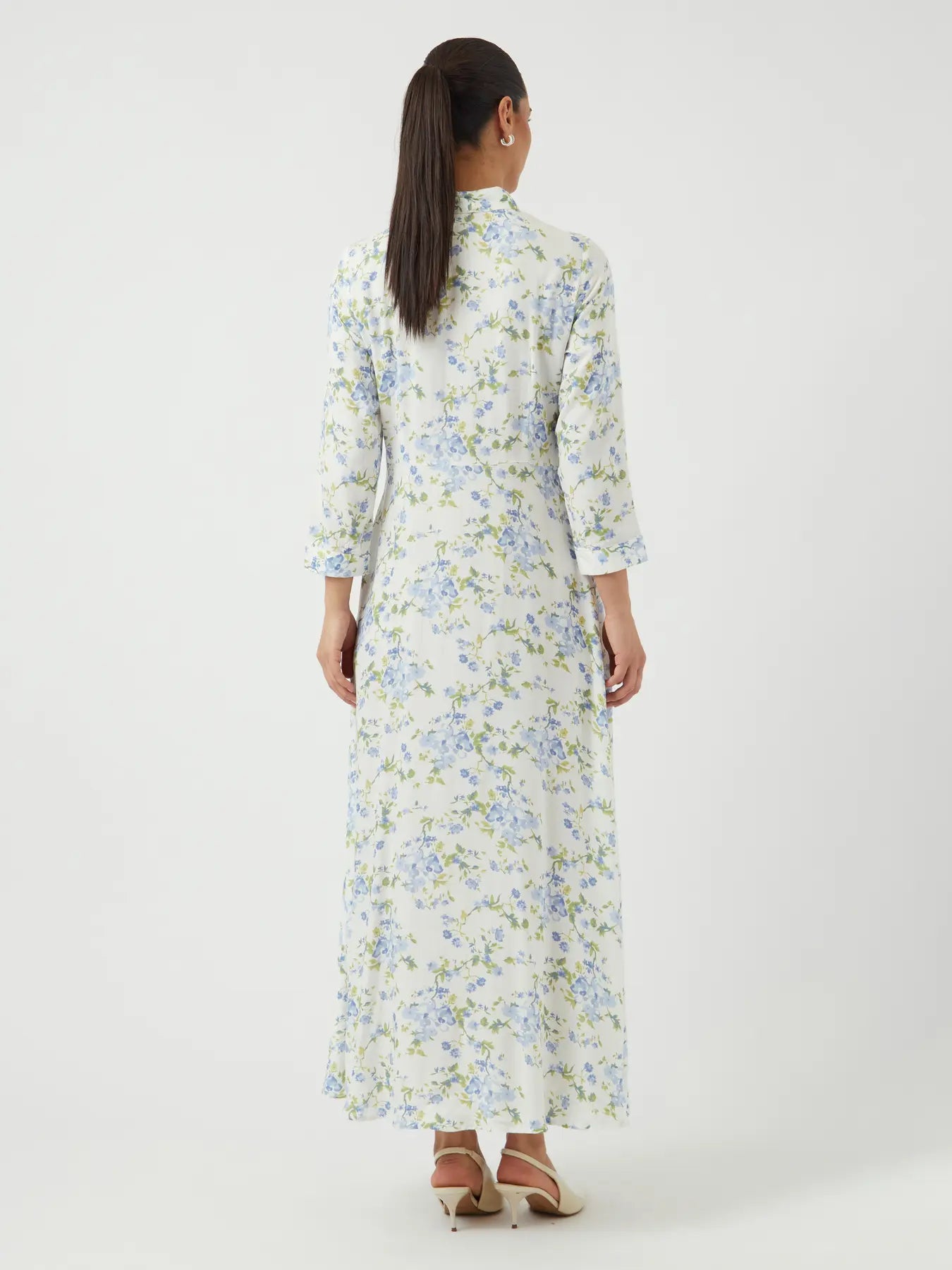 YASSAVANNA LONG SHIRT DRESS WHITE