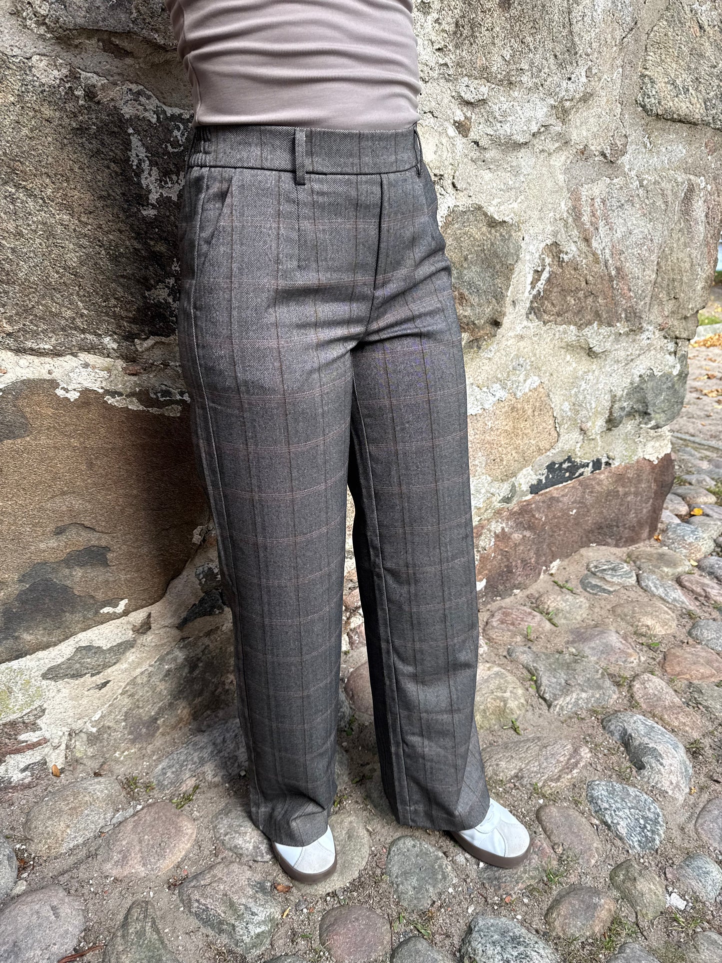 OBJLISA WIDE PANT CHECK