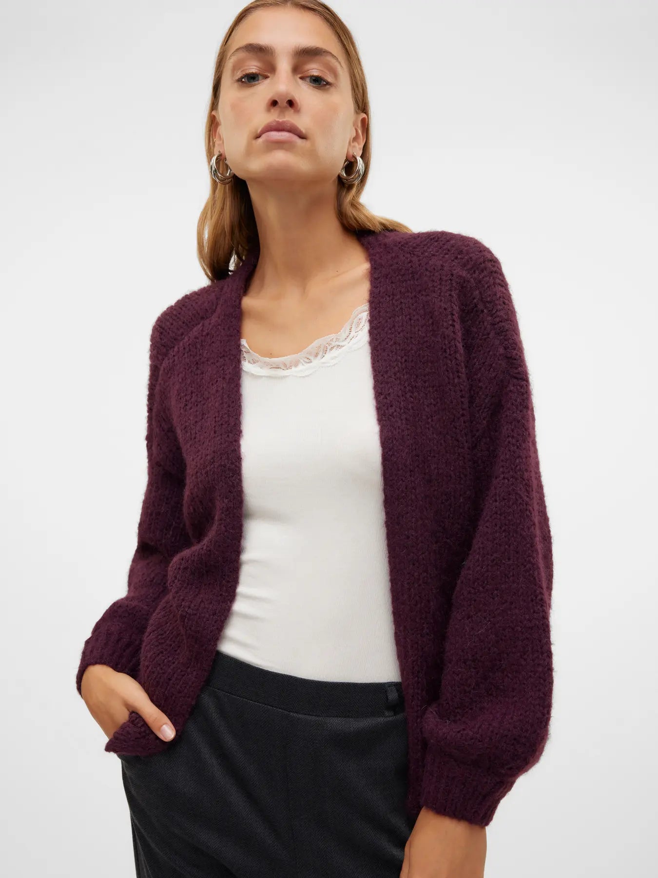 VMMAYBE LS OPEN CARDIGAN WINETASTING
