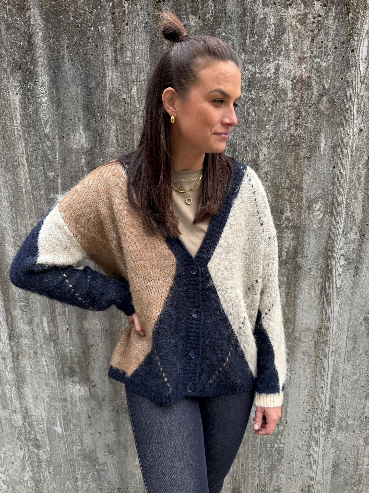 ONLNOEME JQ LS CARDI V-NECK