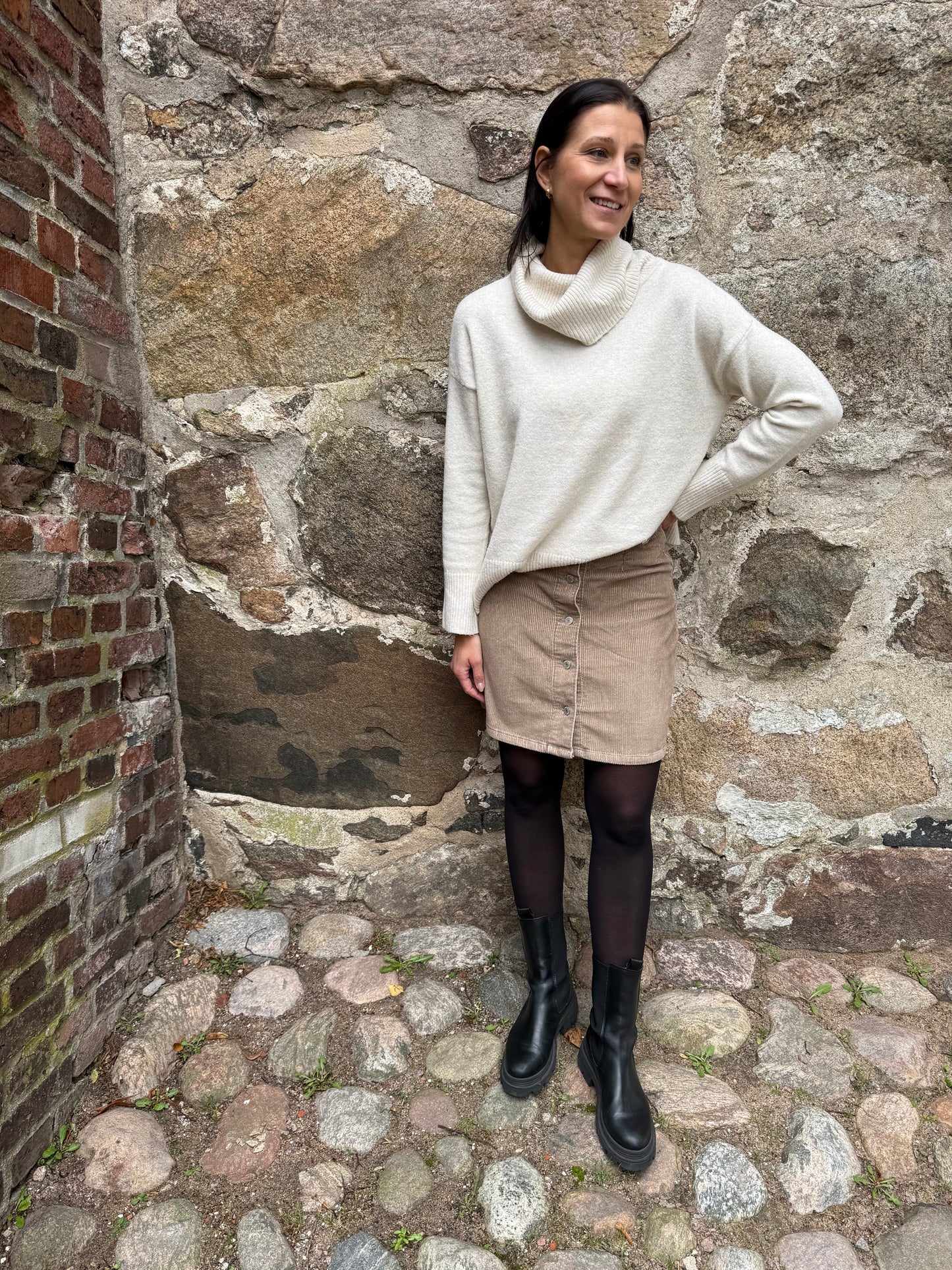 VMDOFFY LS COWLNECK BLOUSE BIRCH