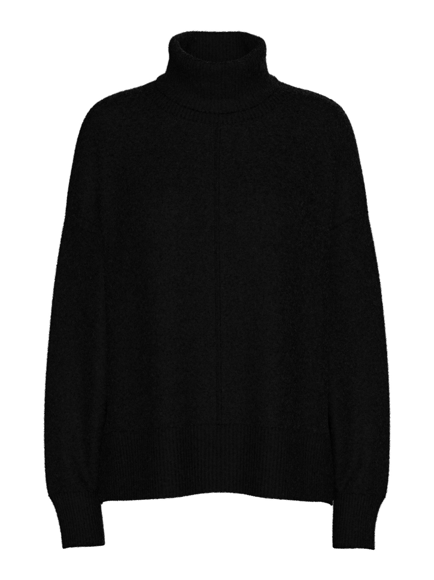PCMALOU LS ROLLNECK KNIT BLACK