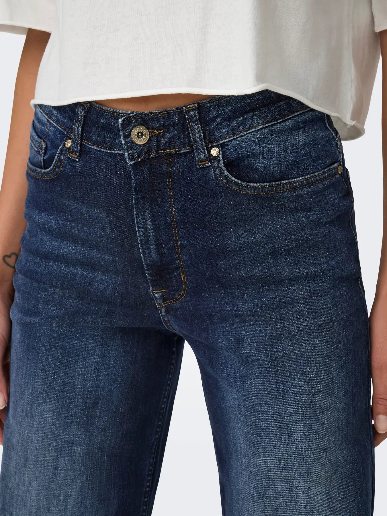 ONLMADISON BLUSH HW WIDE DNM REA081