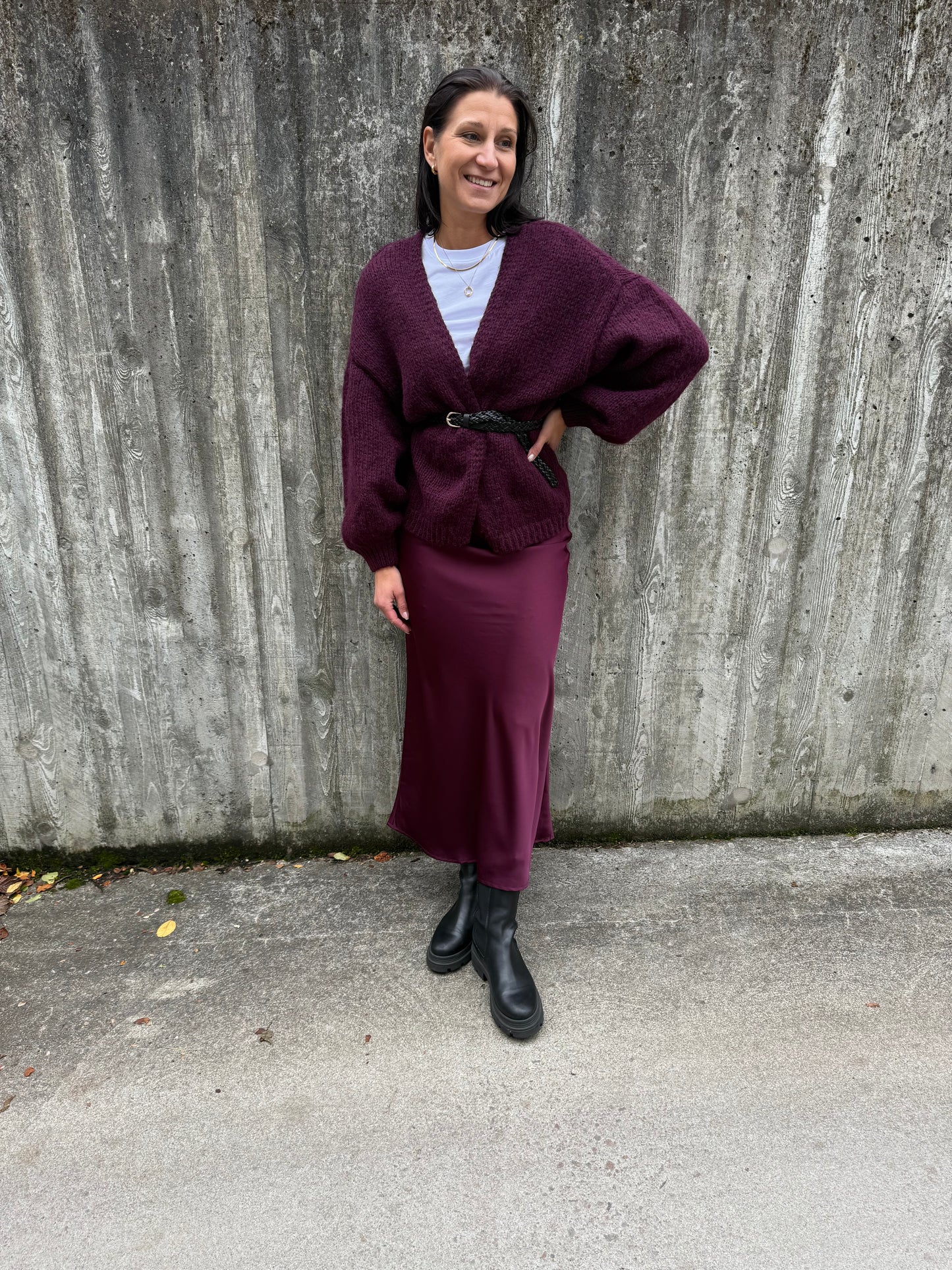 VMMAYBE LS OPEN CARDIGAN WINETASTING