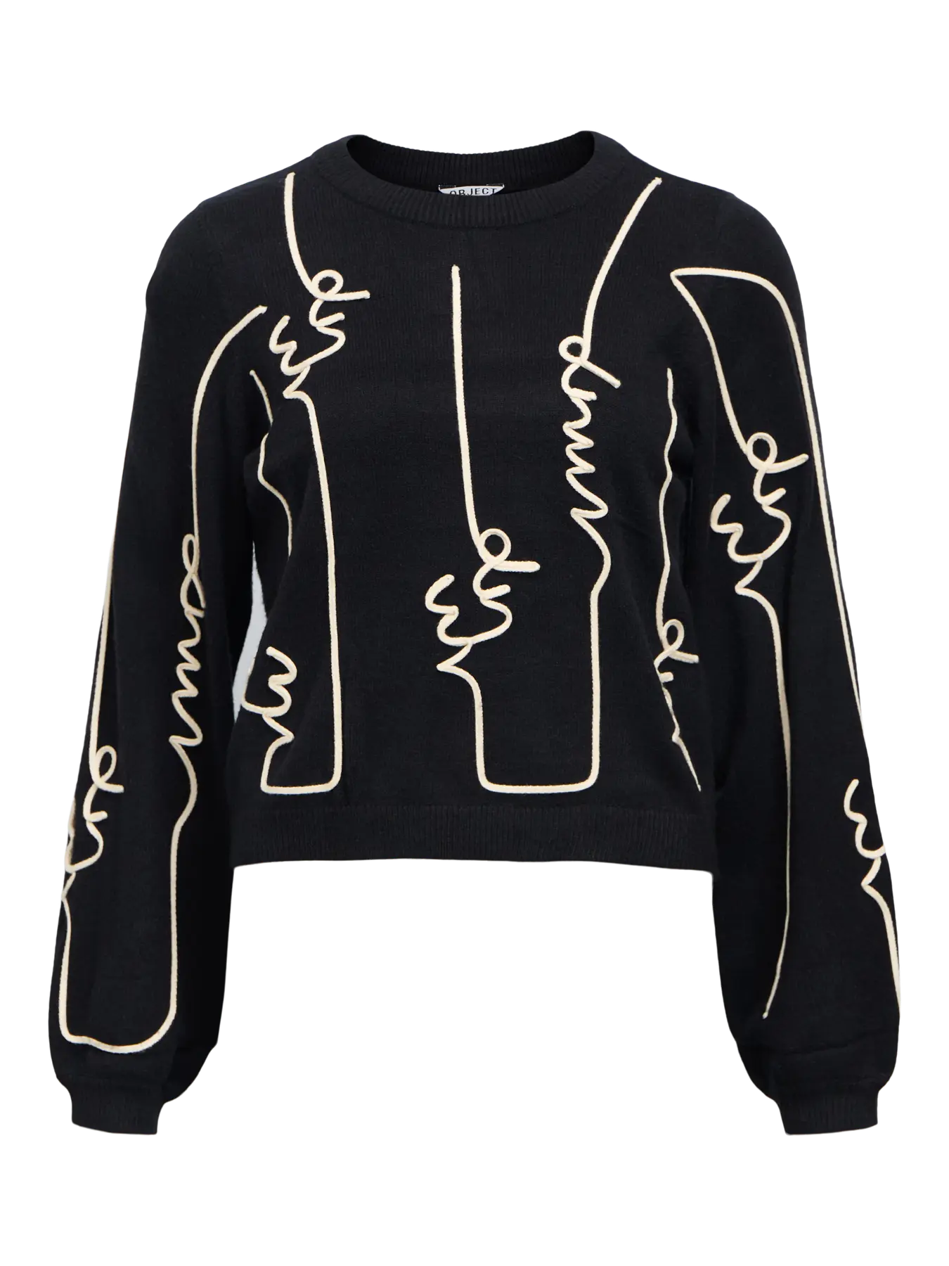 OBJTHESS LS KNIT PULLOVER
