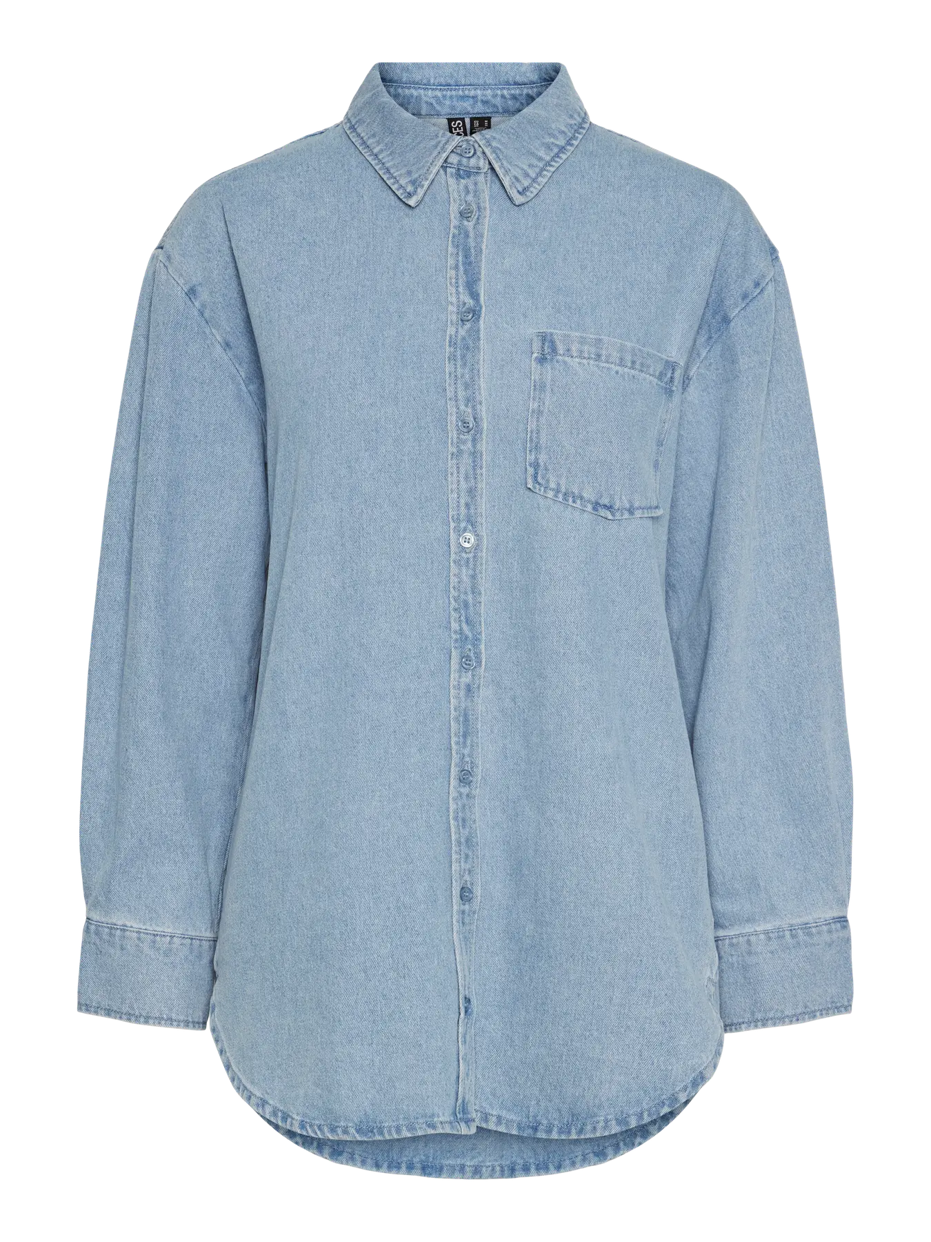 PCMAISIE LS DENIM SHIRT LBD