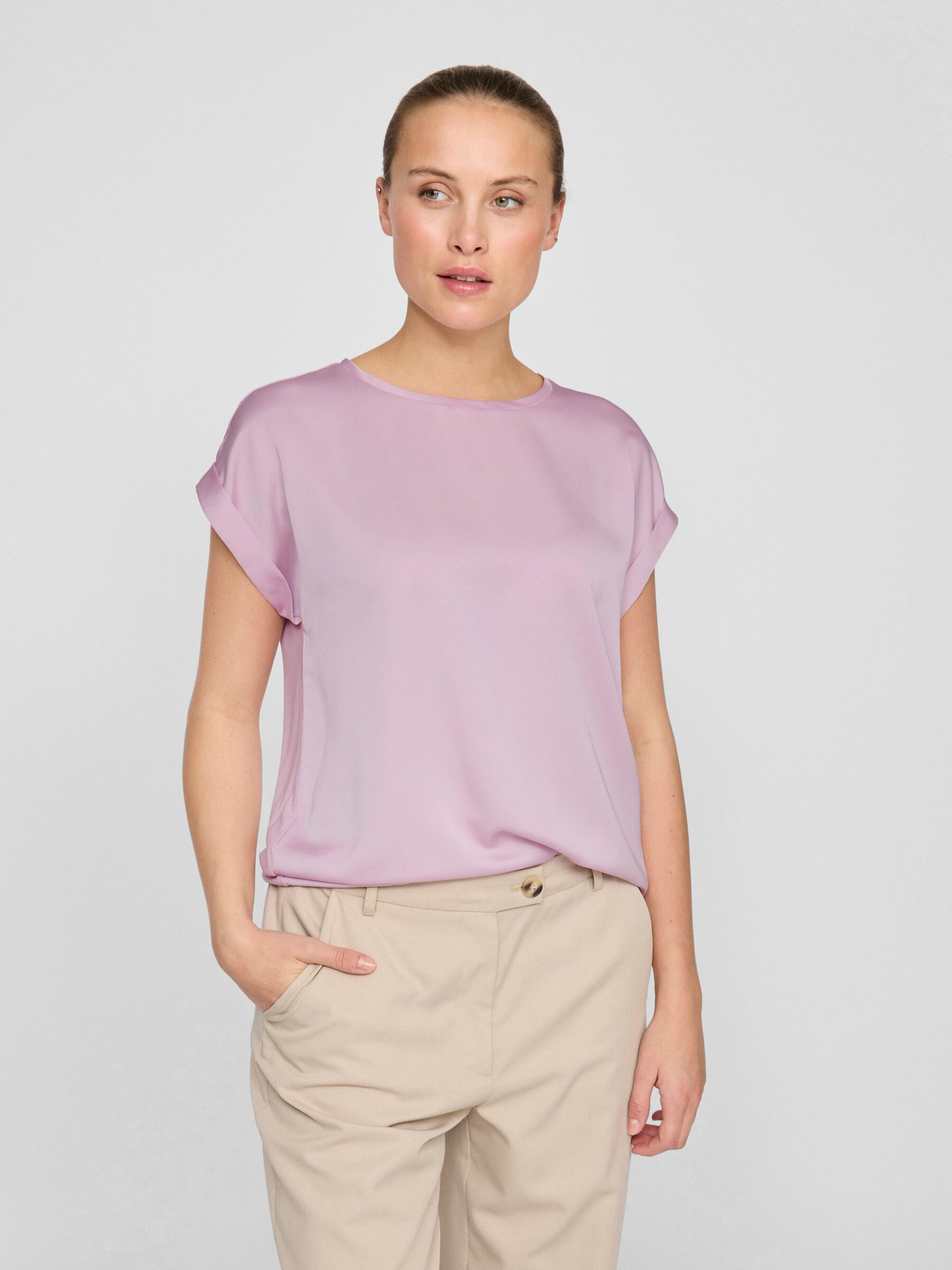 VIELLETTE S/S TOP WINSOME ORCHID
