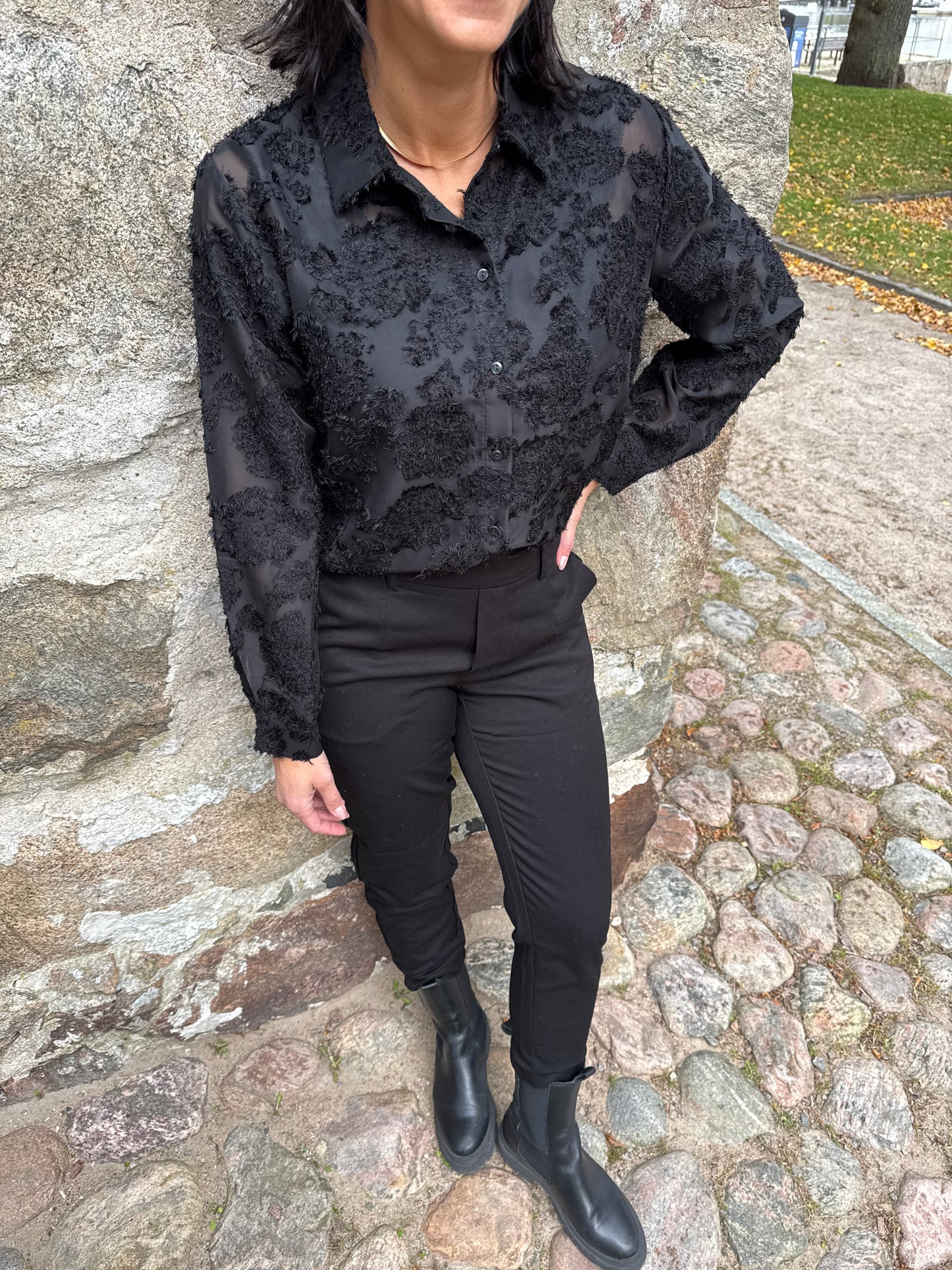 JDYMAIA L/S SHIRT BLACK