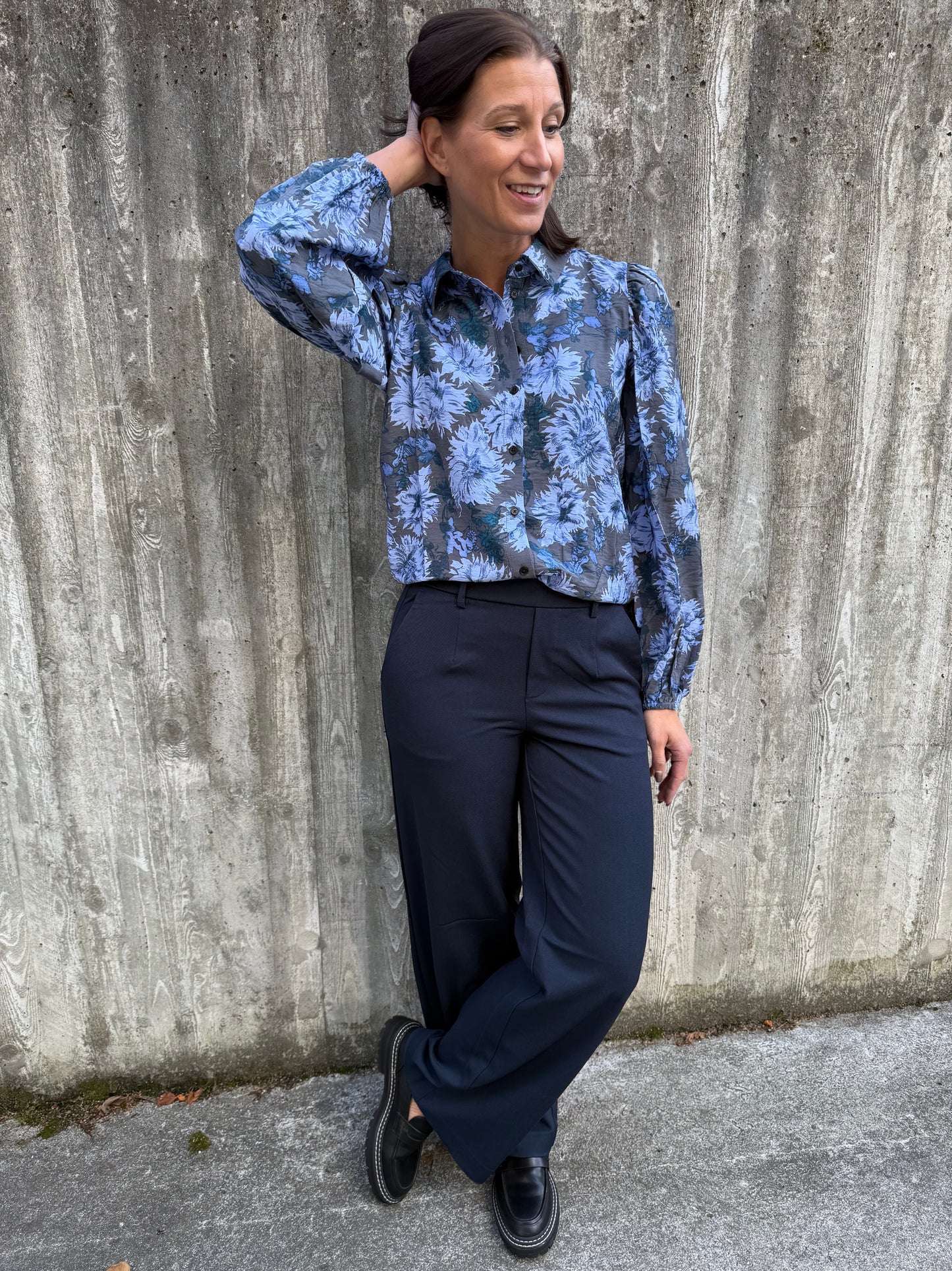 OBJLISA WIDE PANT SKY CAPTAIN