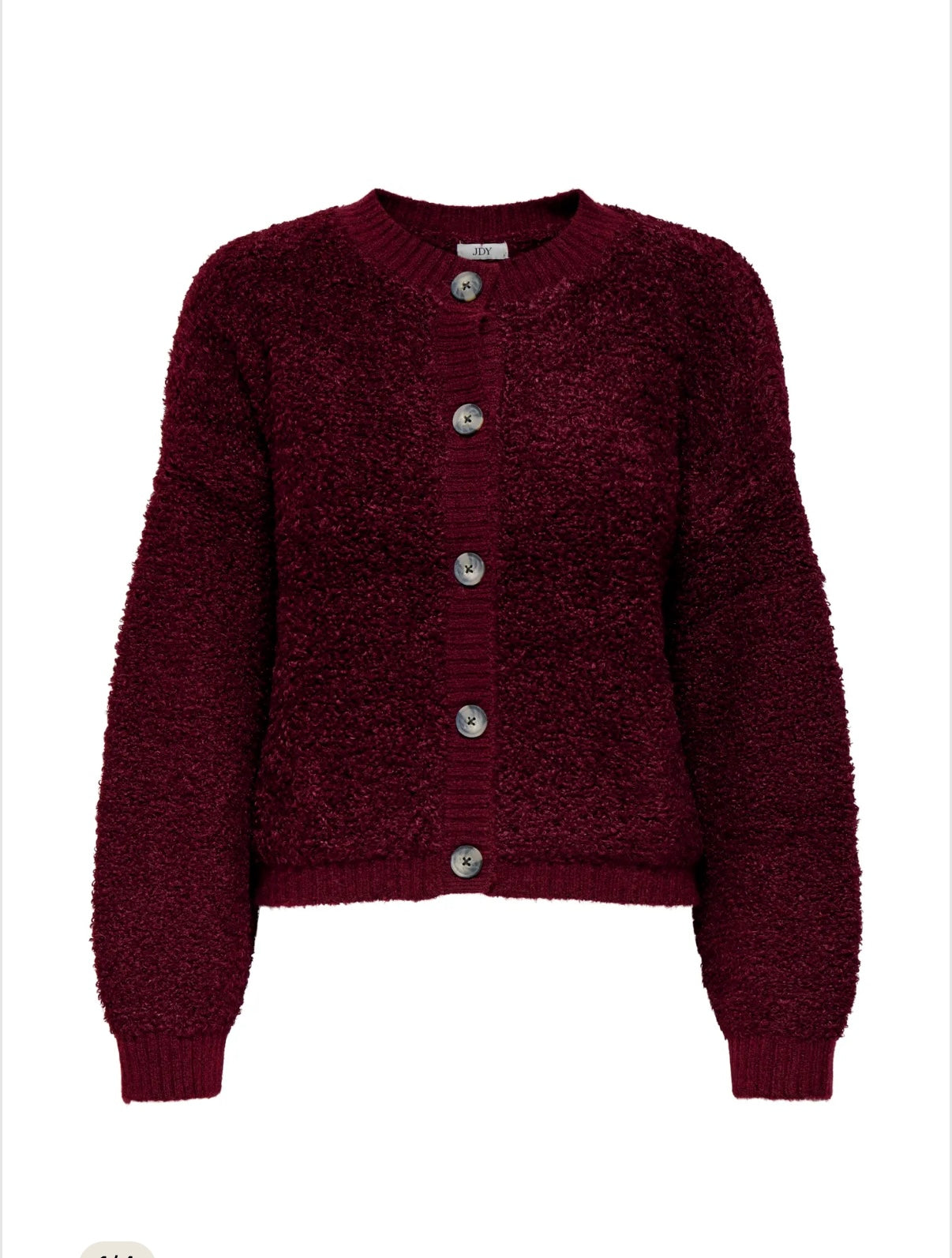 JDYEIRA L/S ONECK CARDIGAN vinröd