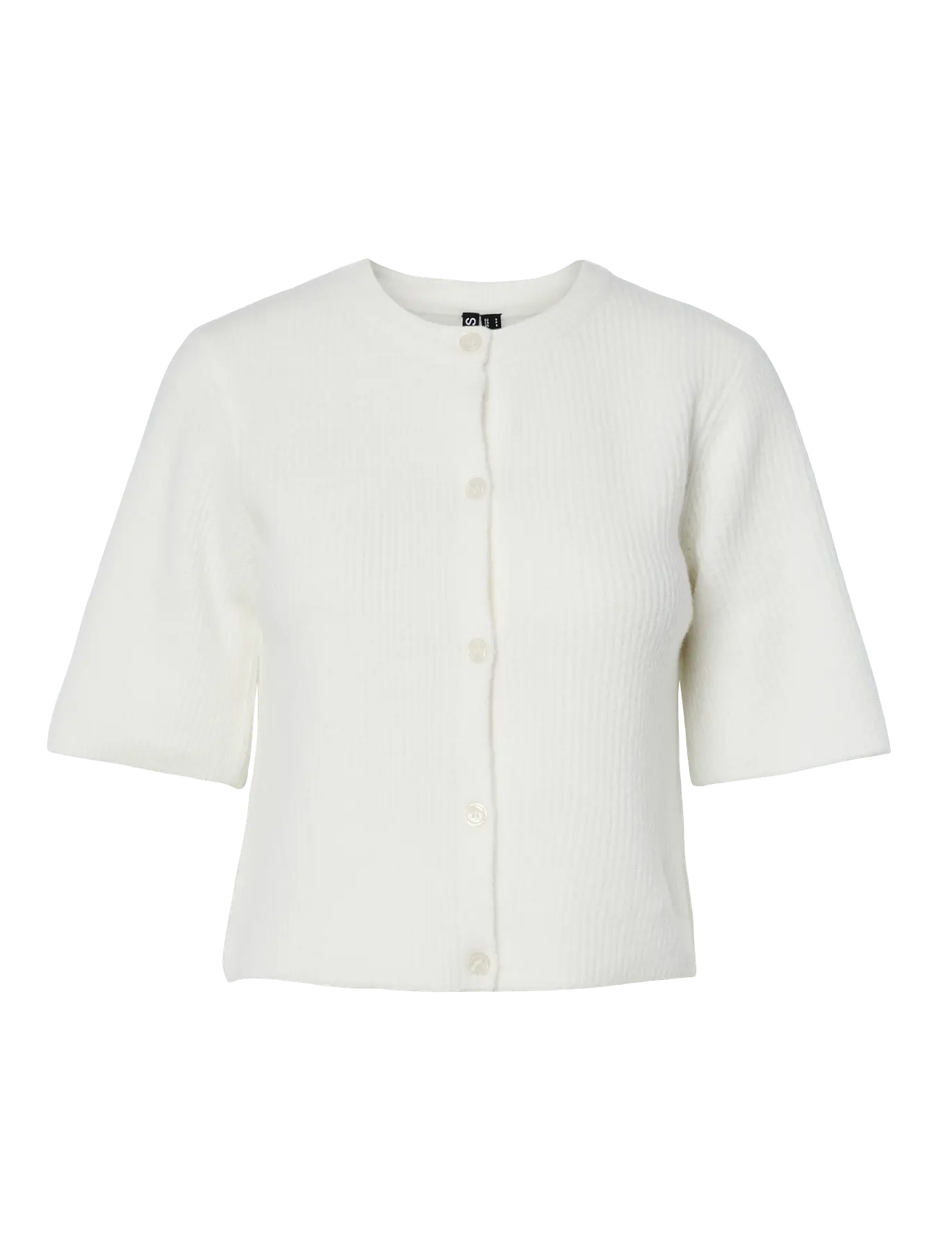 PCSILLY SS O-NECK KNIT CARD VIT