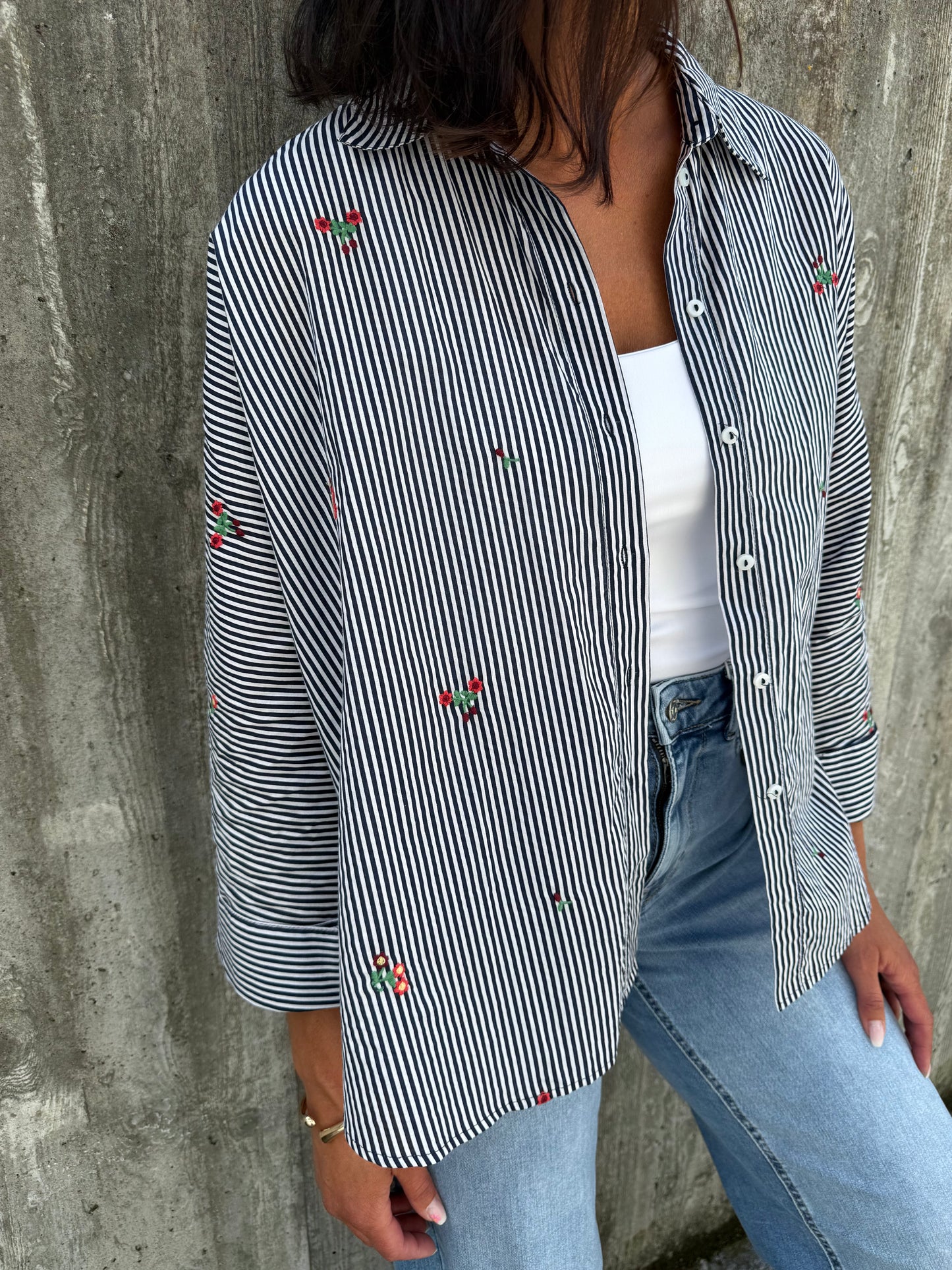 ONLGRIZZI LS EMB SHIRT