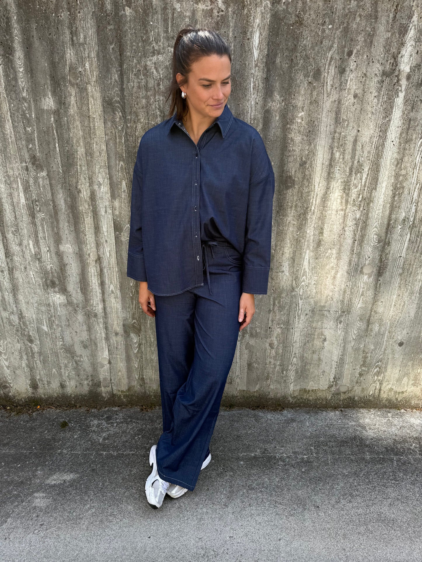 ONLJINA MW WIDE STITCH PANT