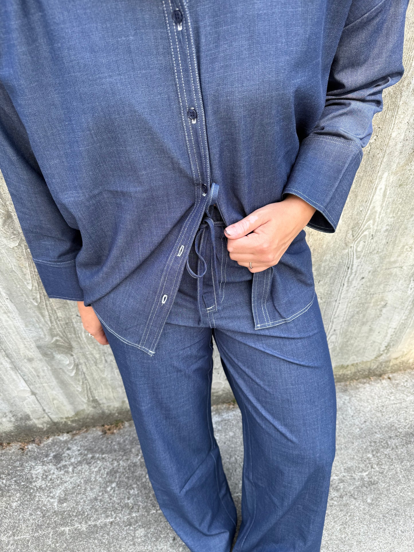 ONLJINA MW WIDE STITCH PANT