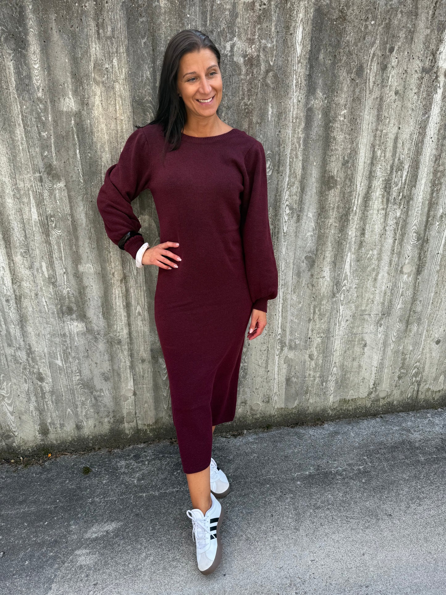 PCMARCELLO LS DEEP BACK KNIT TAWNY PORT