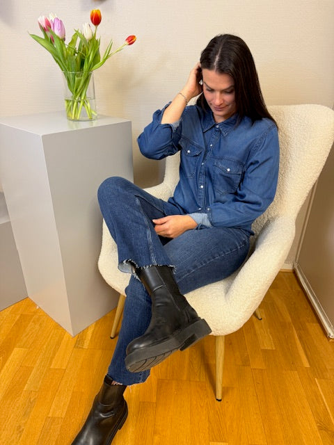 VIBISTA DENIM SHIRT MEDIUM BLUE DENIM