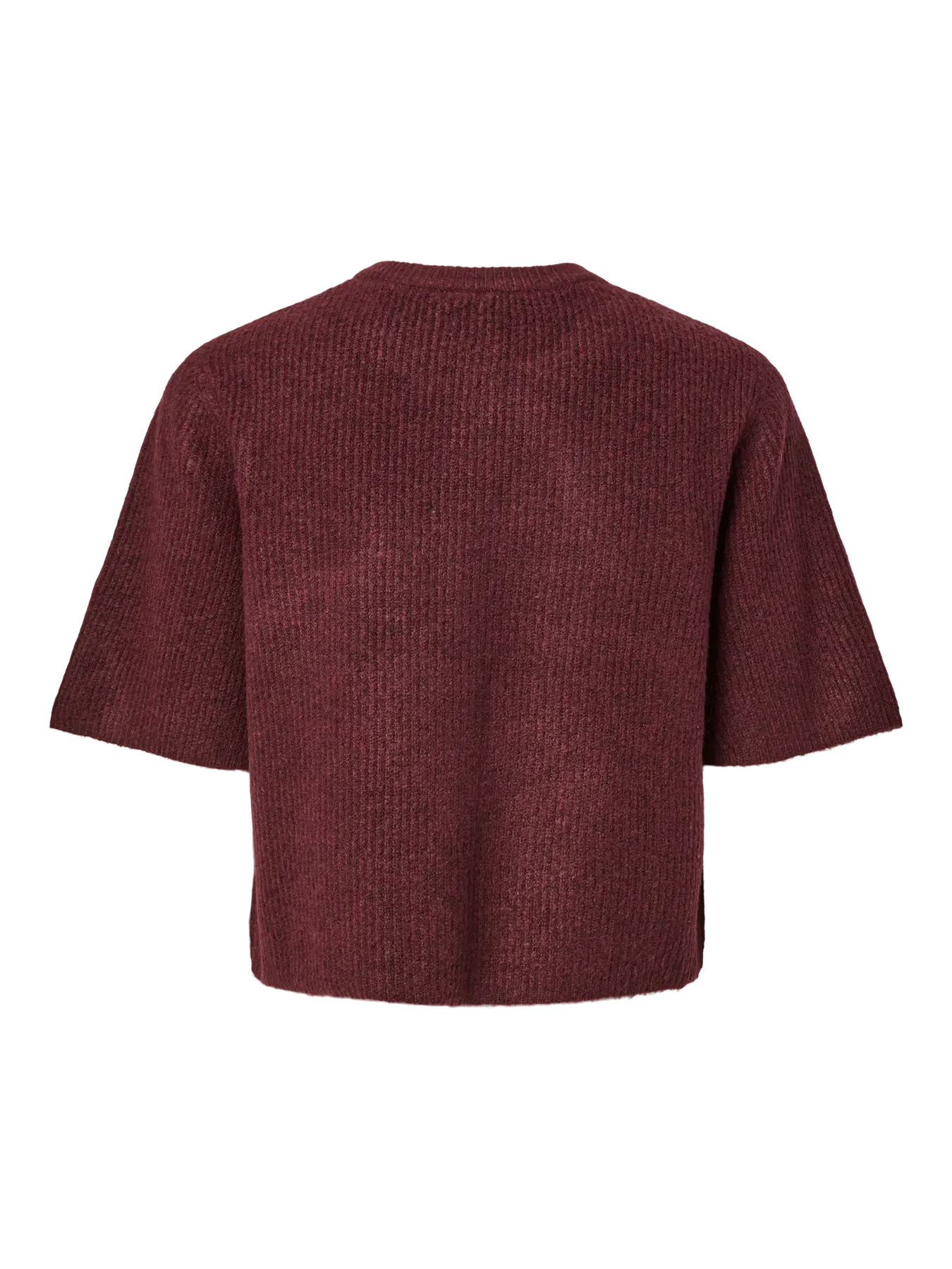 PCSILLY SS O-NECK KNIT CARDIGAN TAWNY PORT