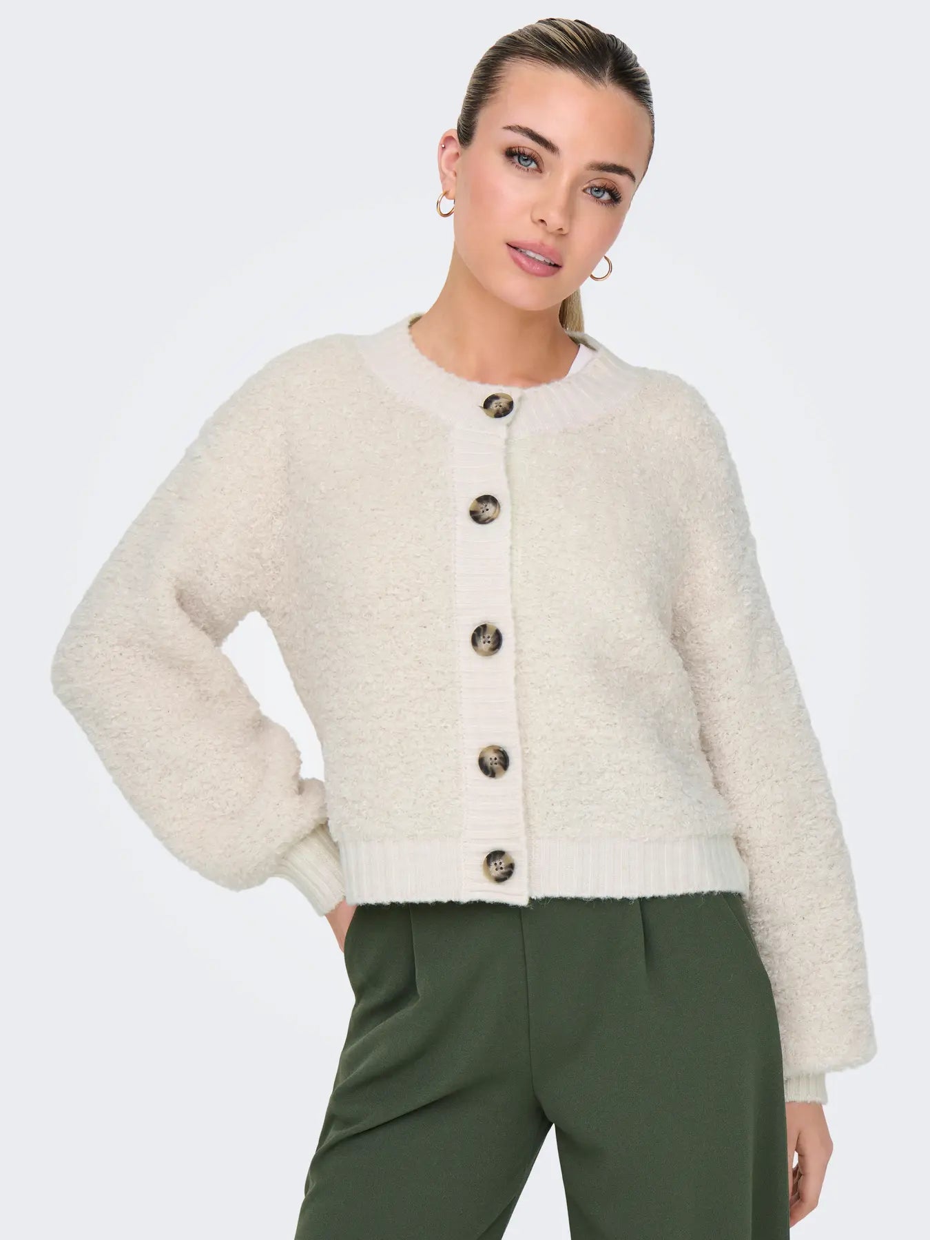 JDYEIRA L/S ONECK CARDIGAN BIRCH