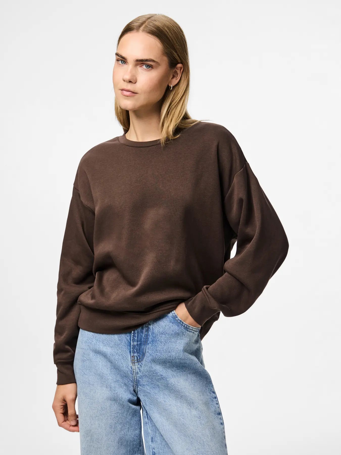 PCCHILLI LS LOOSE SWEAT HOT FUDGE