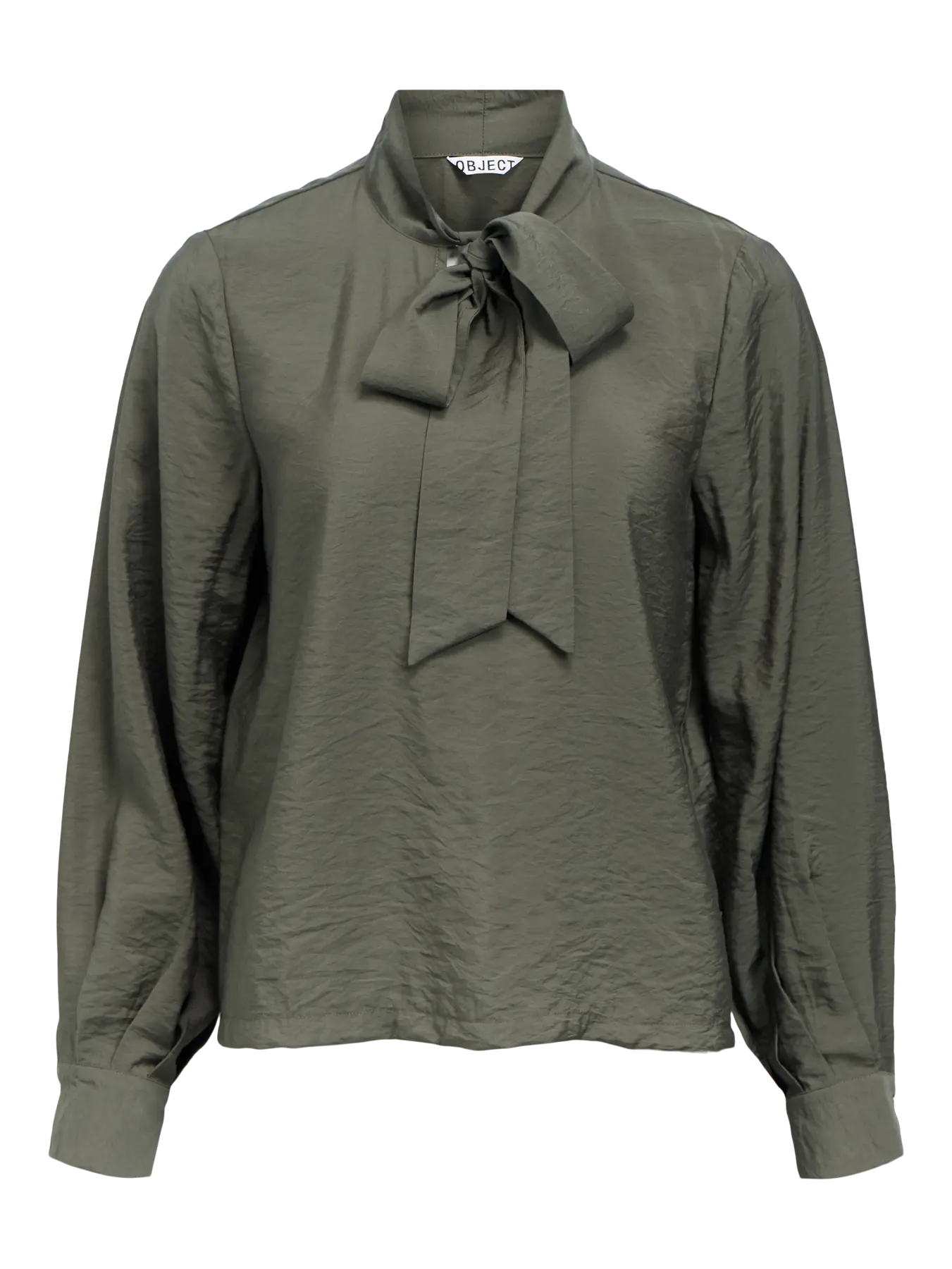 OBJJACIRA L/S BOW SHIRT KAMBABA