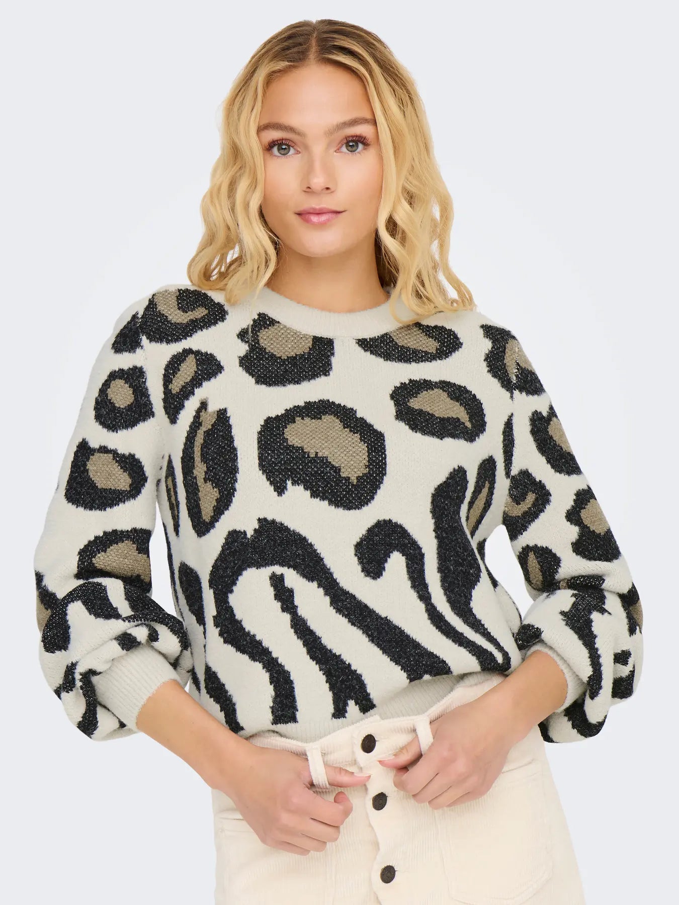 JDYLORRAINE ANIMAL L/S PULLOVER