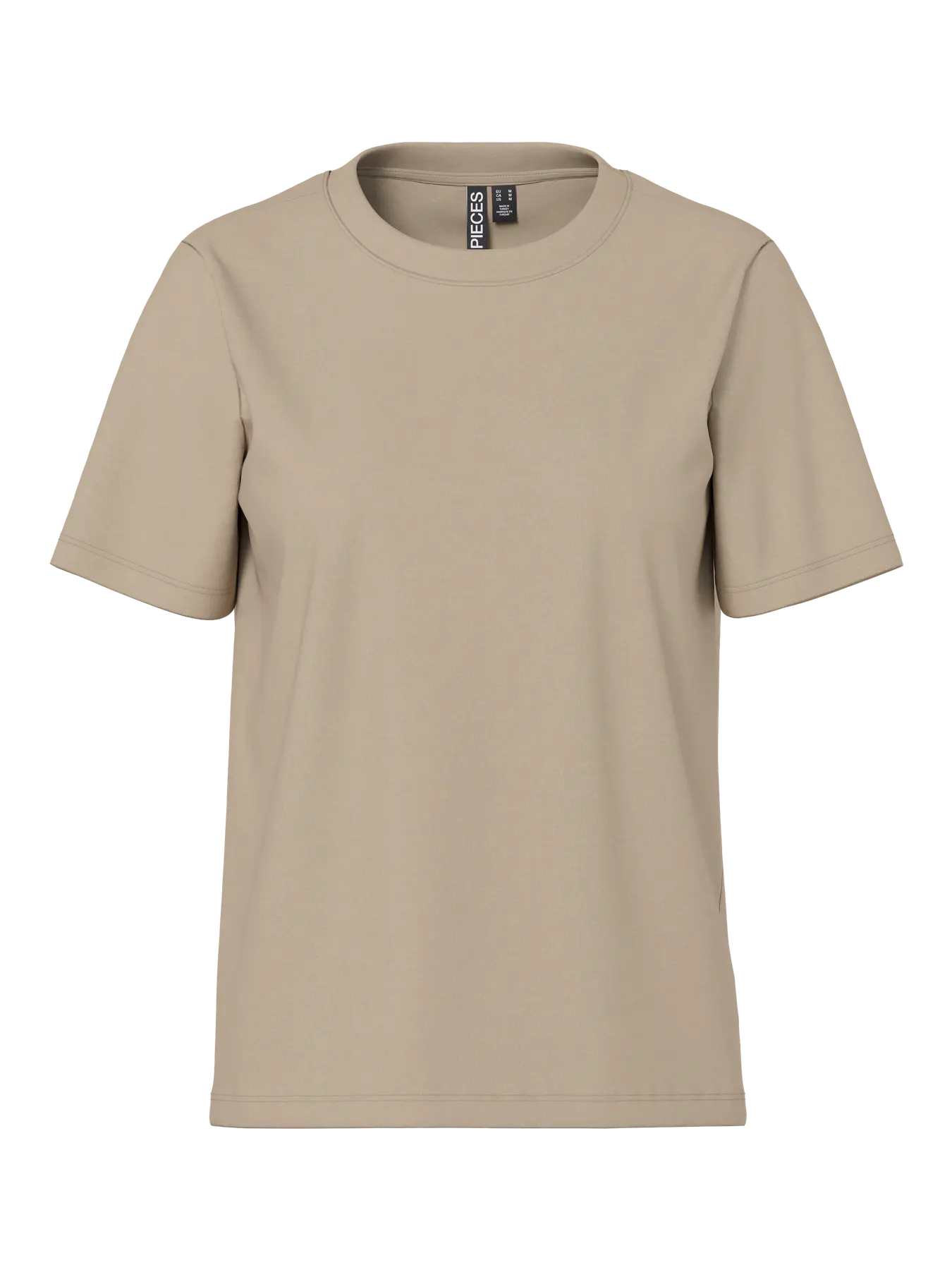PCRIA SS SOLID TEE SILVER MINK