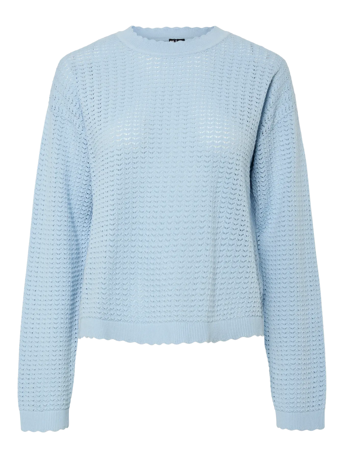 PCSCOUT LS O-NECK KNIT LIGHT BLUE