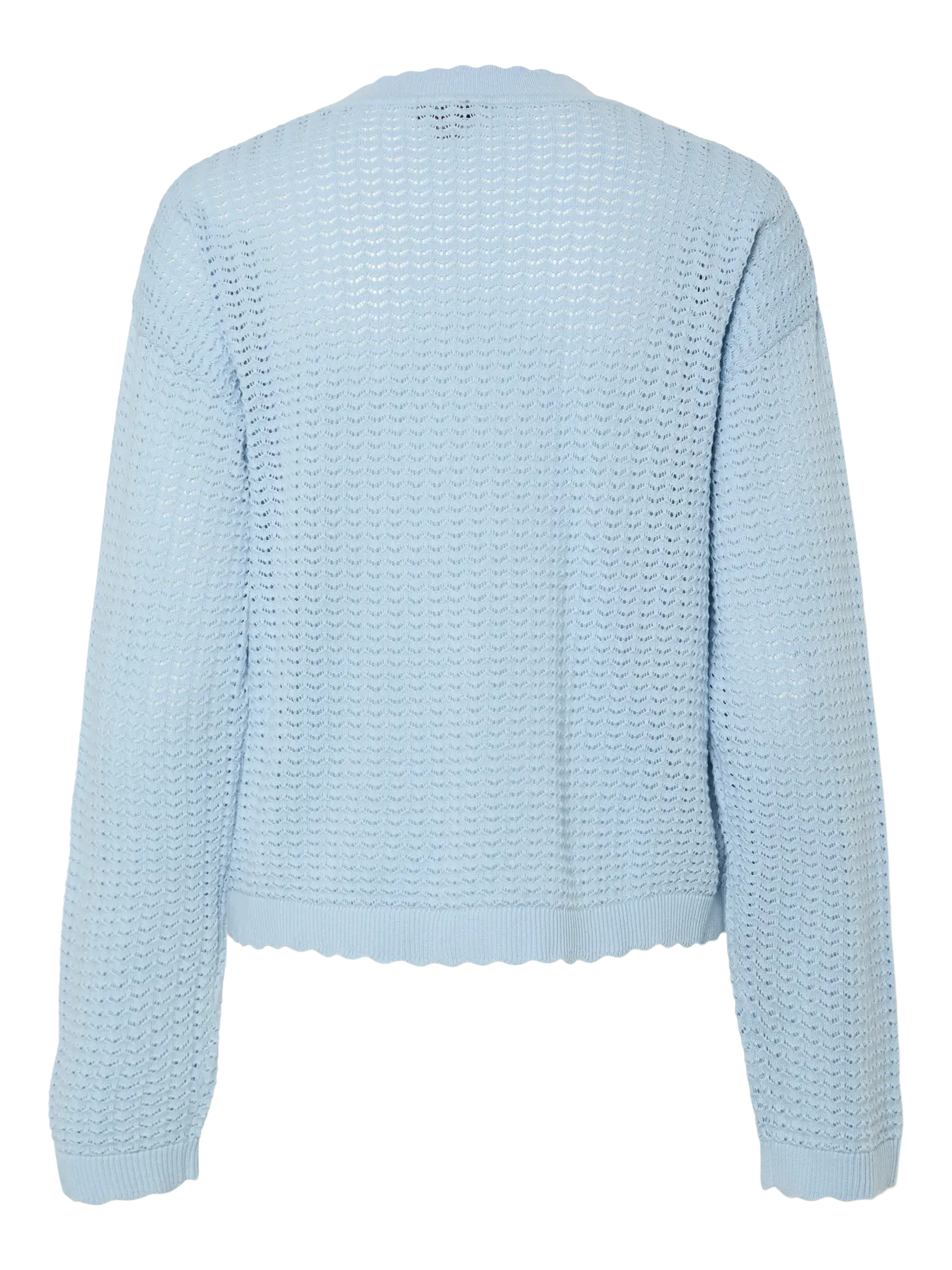 PCSCOUT LS O-NECK KNIT LIGHT BLUE