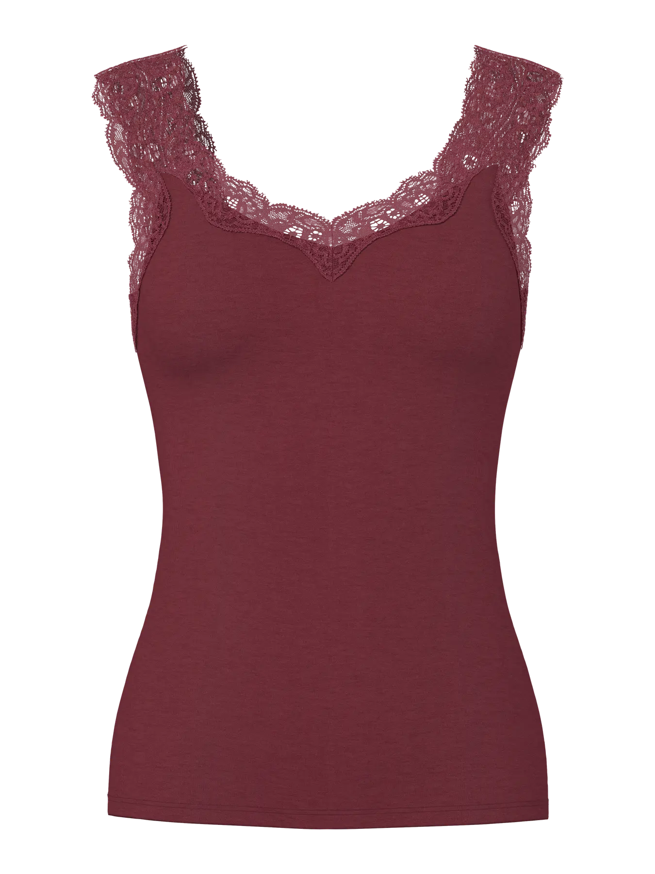PCBARBERA LACE TOP TAWNY PORT