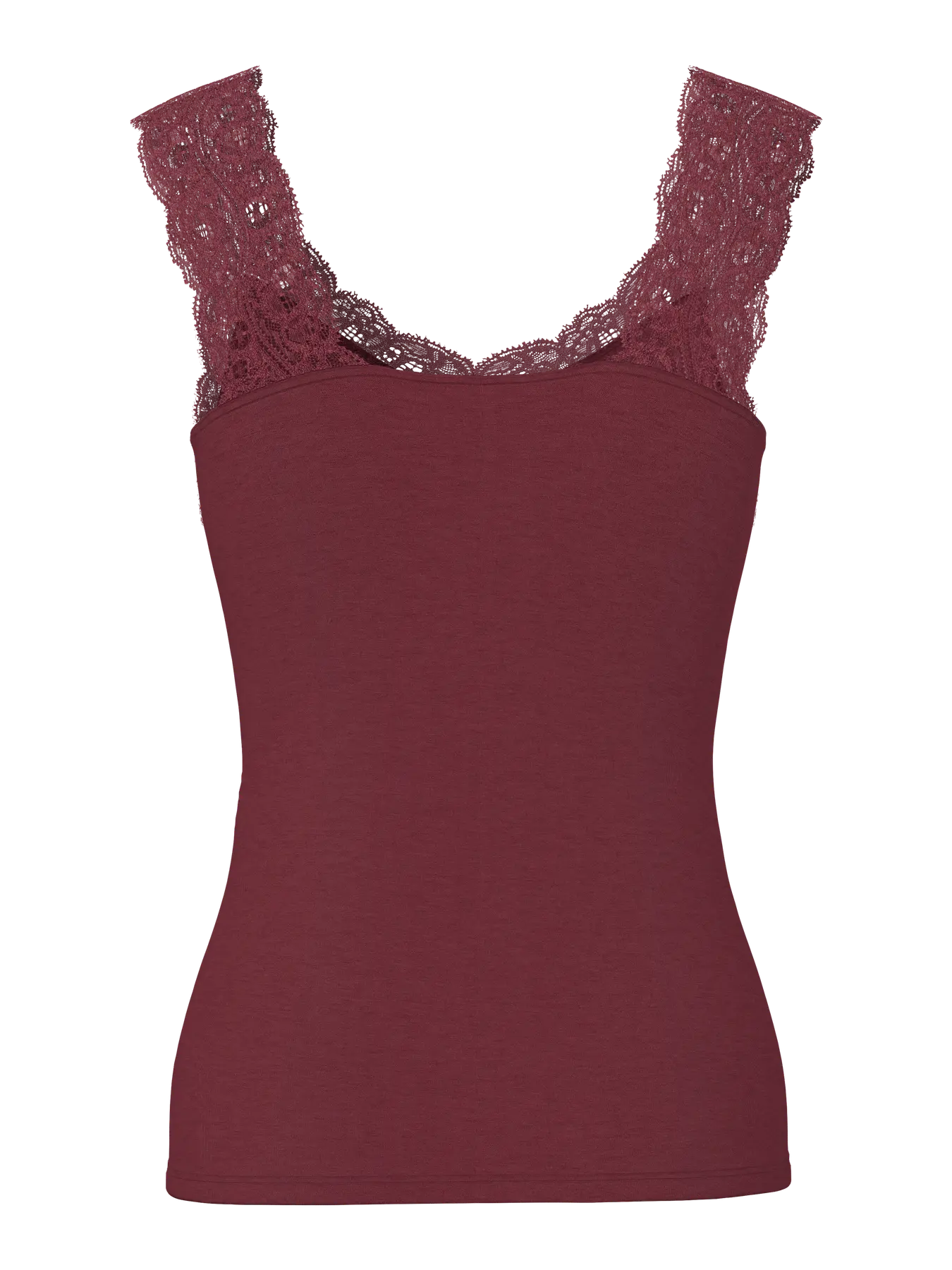 PCBARBERA LACE TOP TAWNY PORT