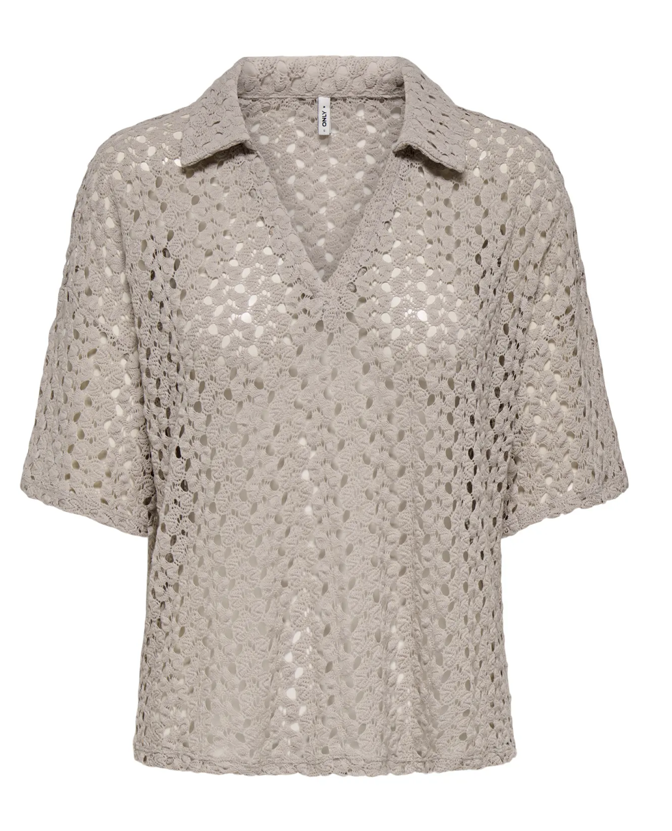 ONLLION S/S COLLAR TOP