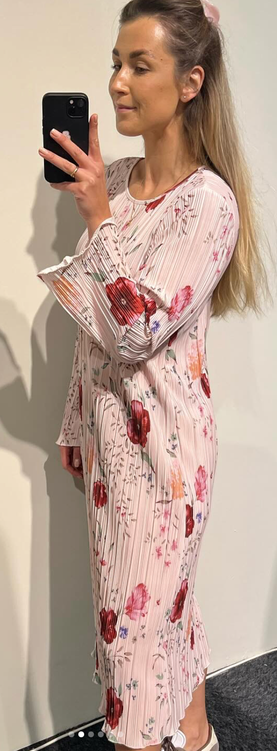 PCAMBER LS MIDI DRESS