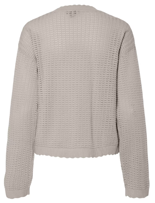 PCSCOUT LS O-NECK KNIT BEIGE