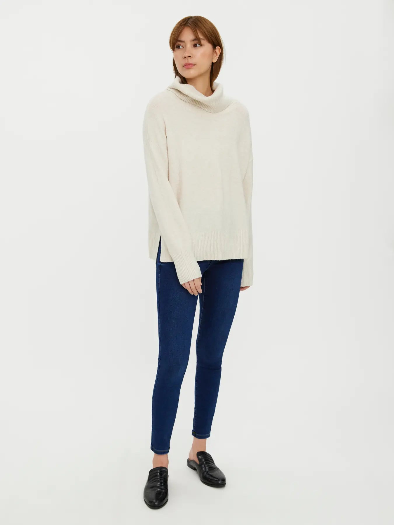 VMDOFFY LS COWLNECK BLOUSE BIRCH
