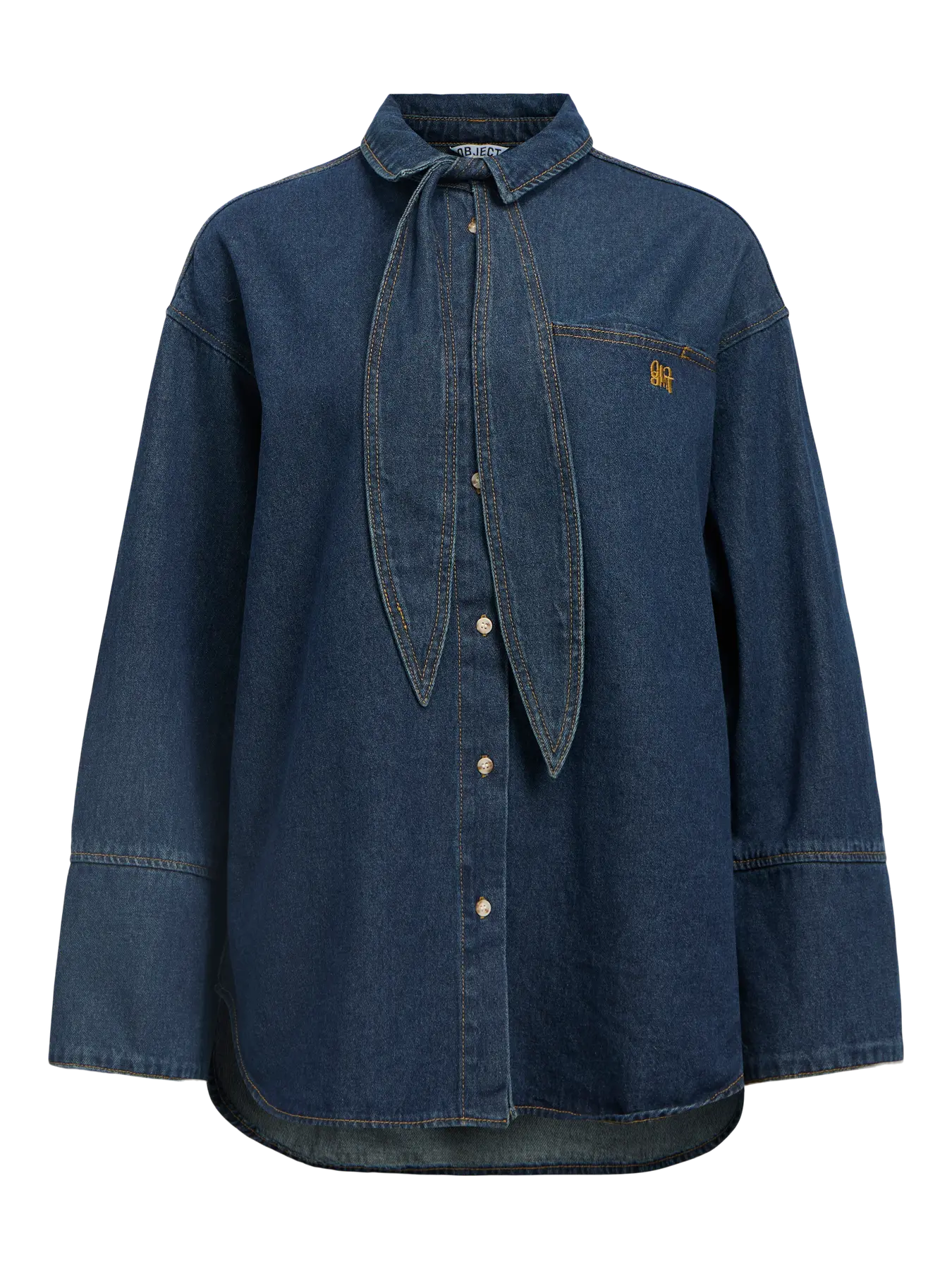 OBJNEEL L/S DENIM SHIRT