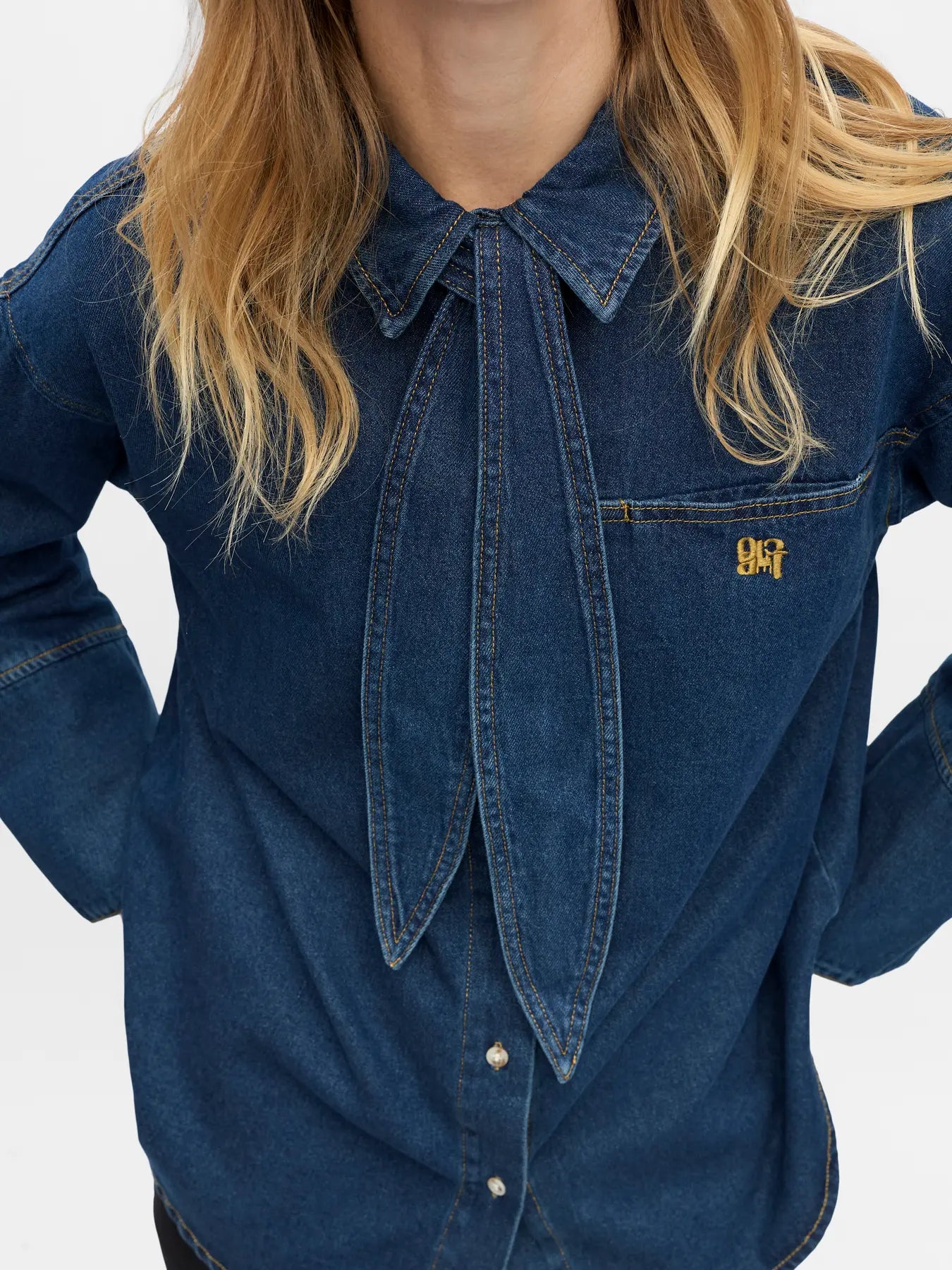 OBJNEEL L/S DENIM SHIRT