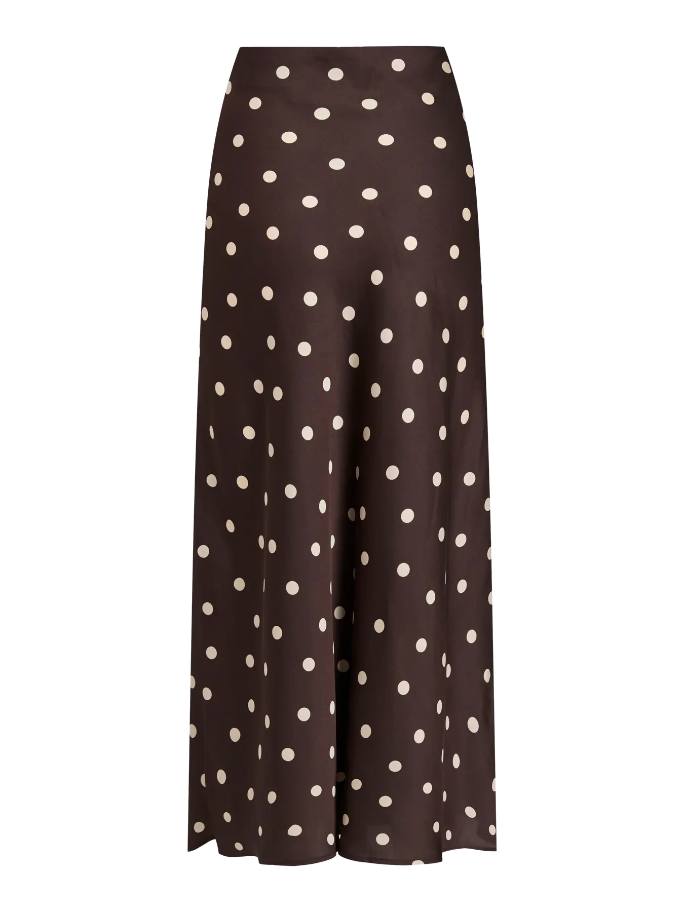 VIELLETTE HW MIDI SKIRT COFFEE BEAN DOT